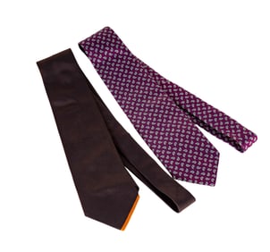 Two Hermes Neckties