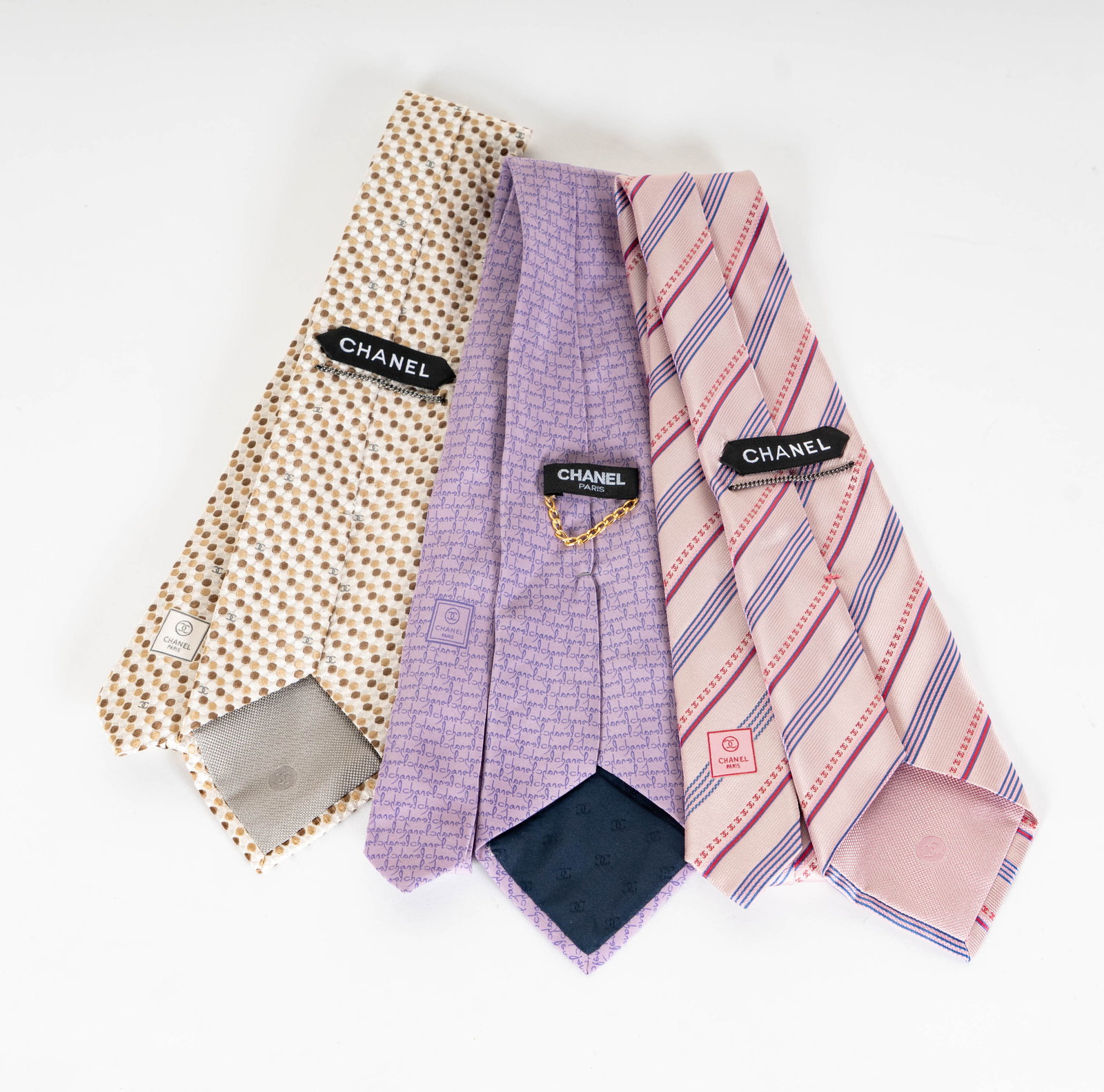 Three Chanel Silk Neckties - 2