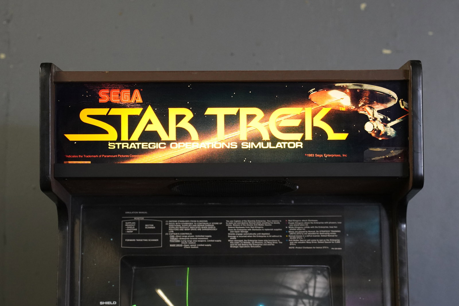 Vintage Sega Star Trek Arcade - 2