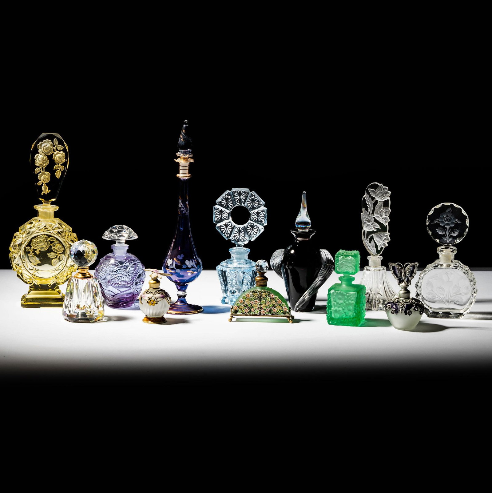 Collection of Glass Vanity Perfume Bottles (1 of 13)