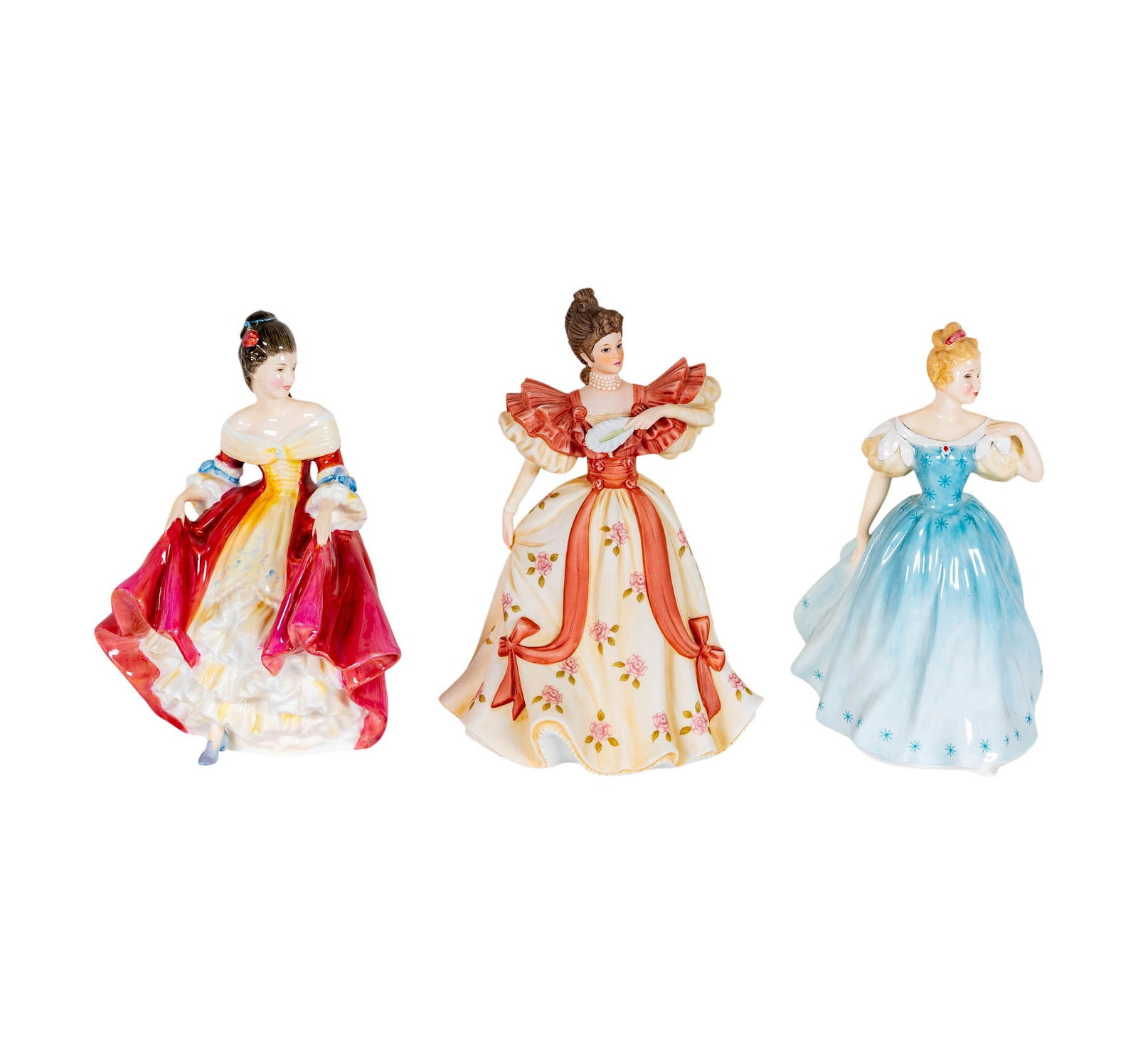 Three Porcelain Figures of Woman (1 of 12)