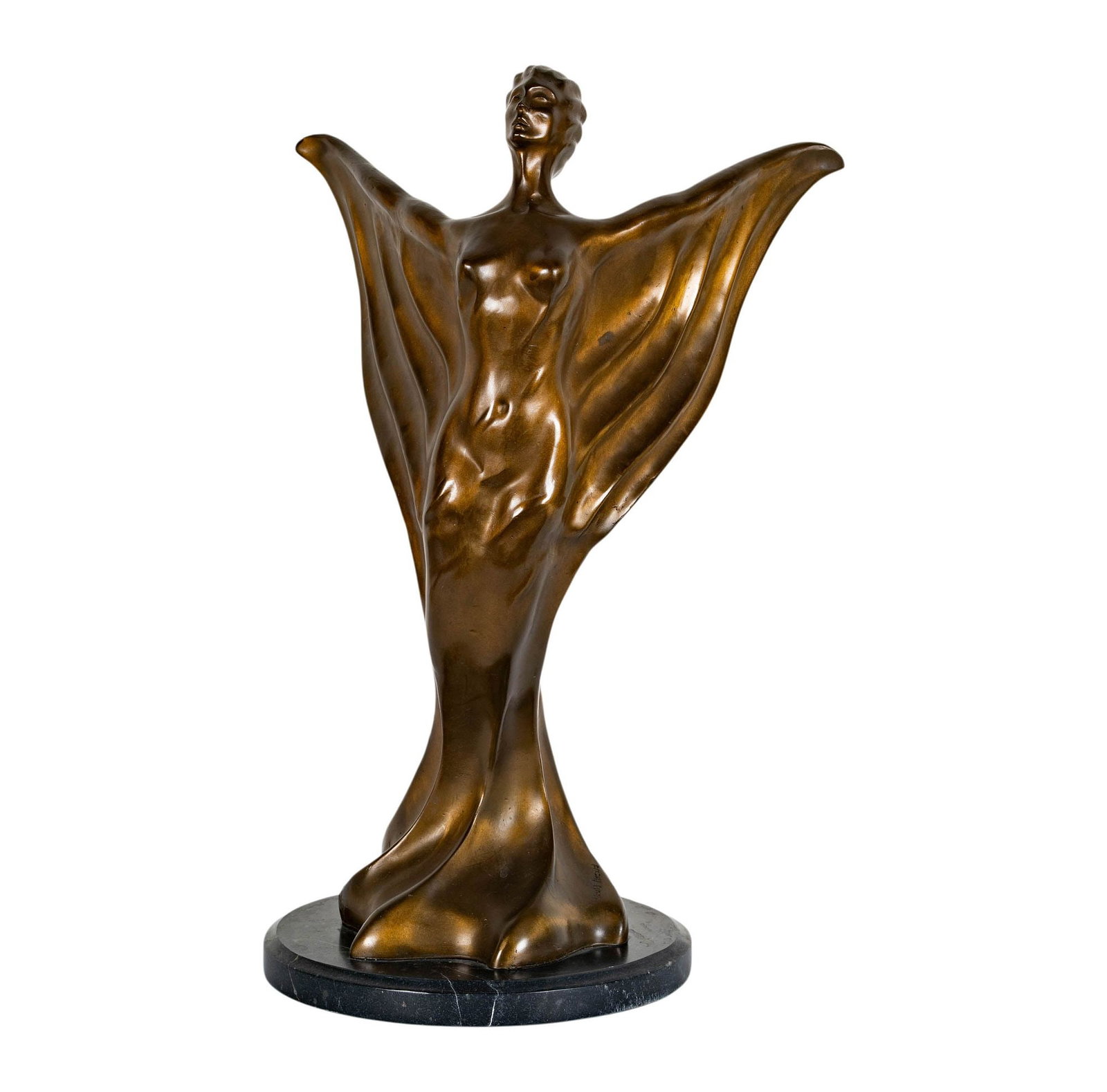Louis Arcard (French, 20th Century), Figural Bronze: bronze, signed in casting, approximately: 22 1/4 x 13 x 10 in.
