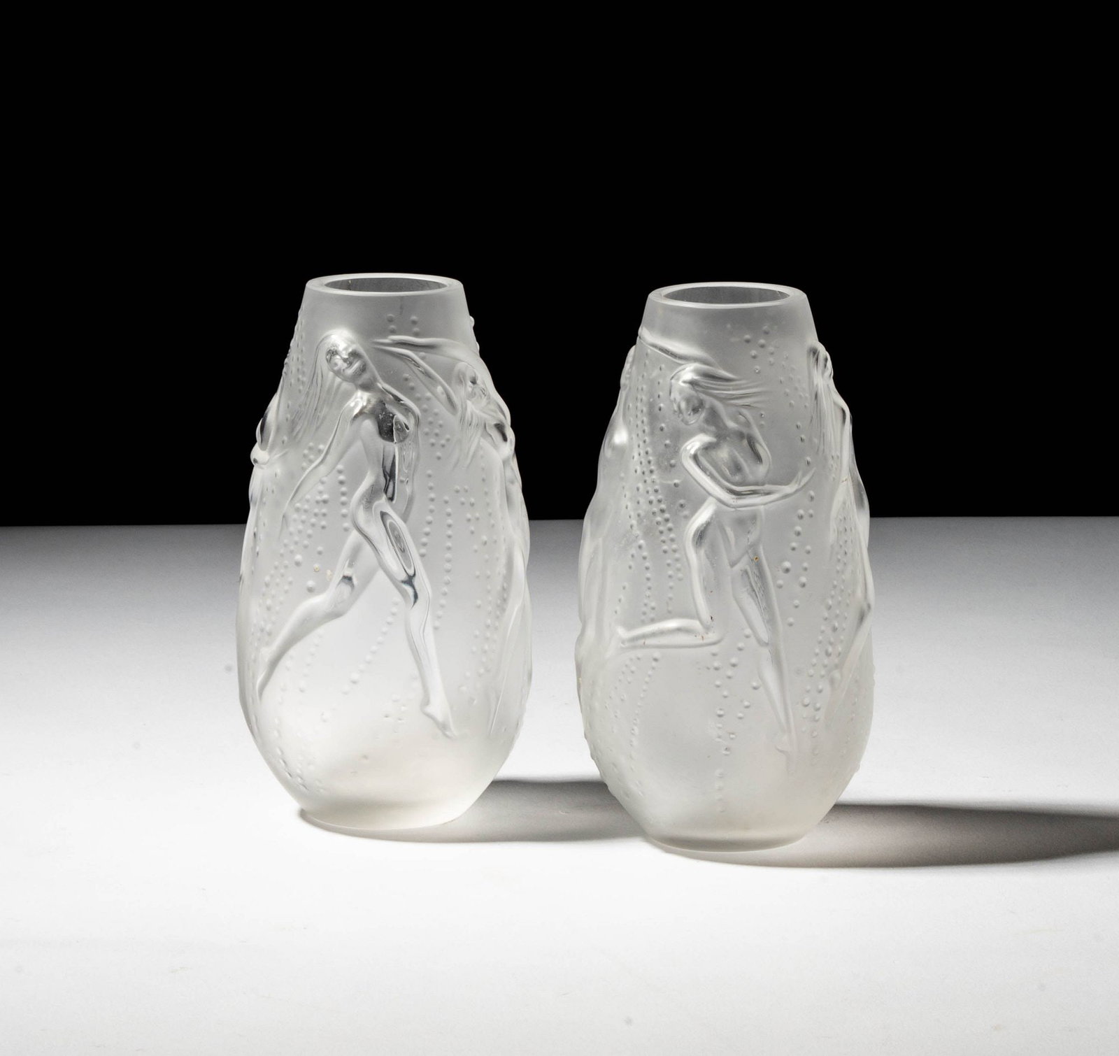 Pair of Lalique Glass Vases (1 of 9)
