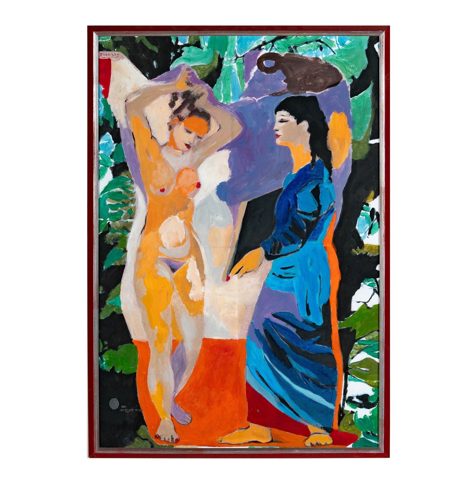 Offset Lithograph of Two Figures (1 of 7)