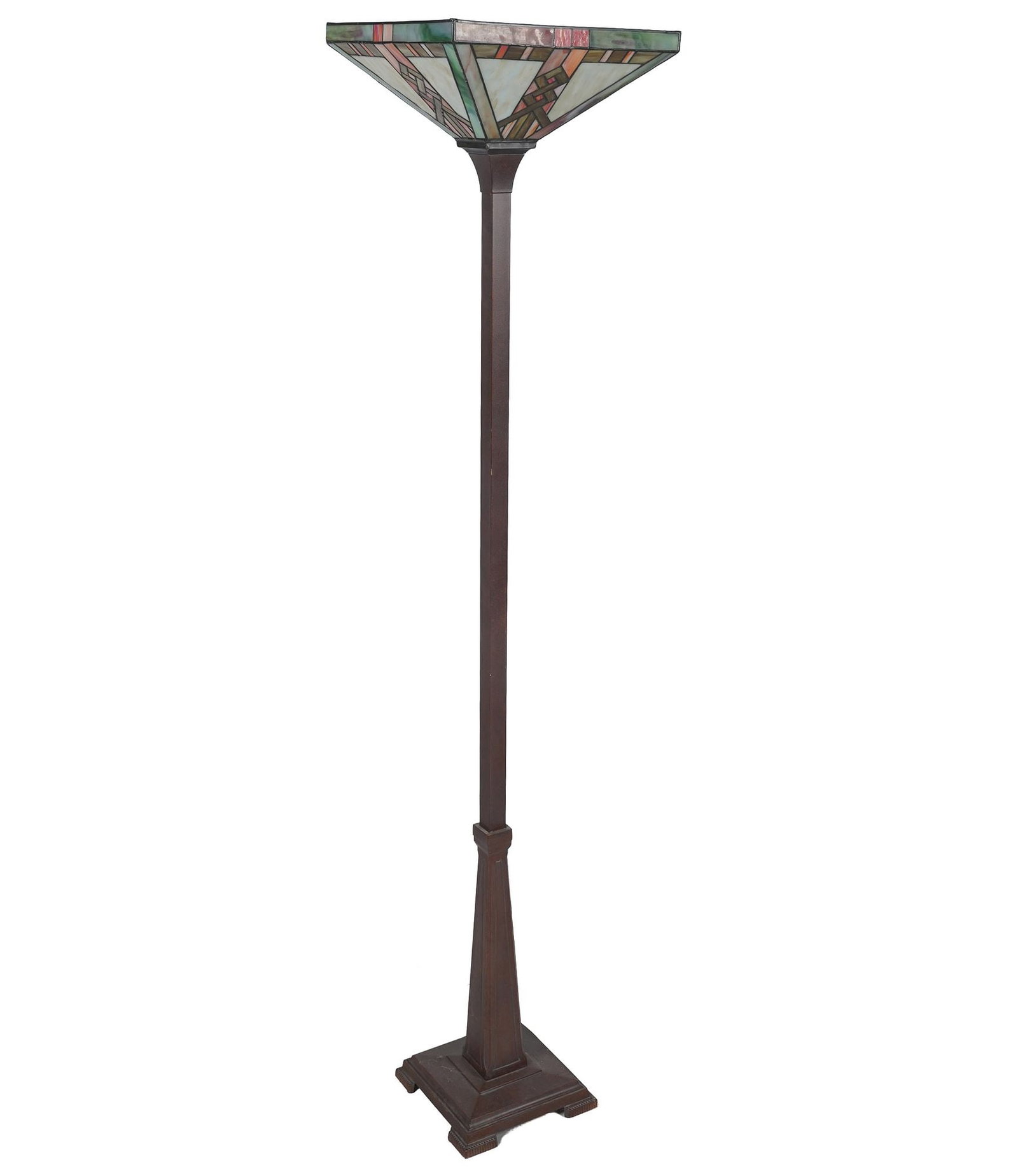 Leaded Glass Floor Lamp: 68 1/4 in. high