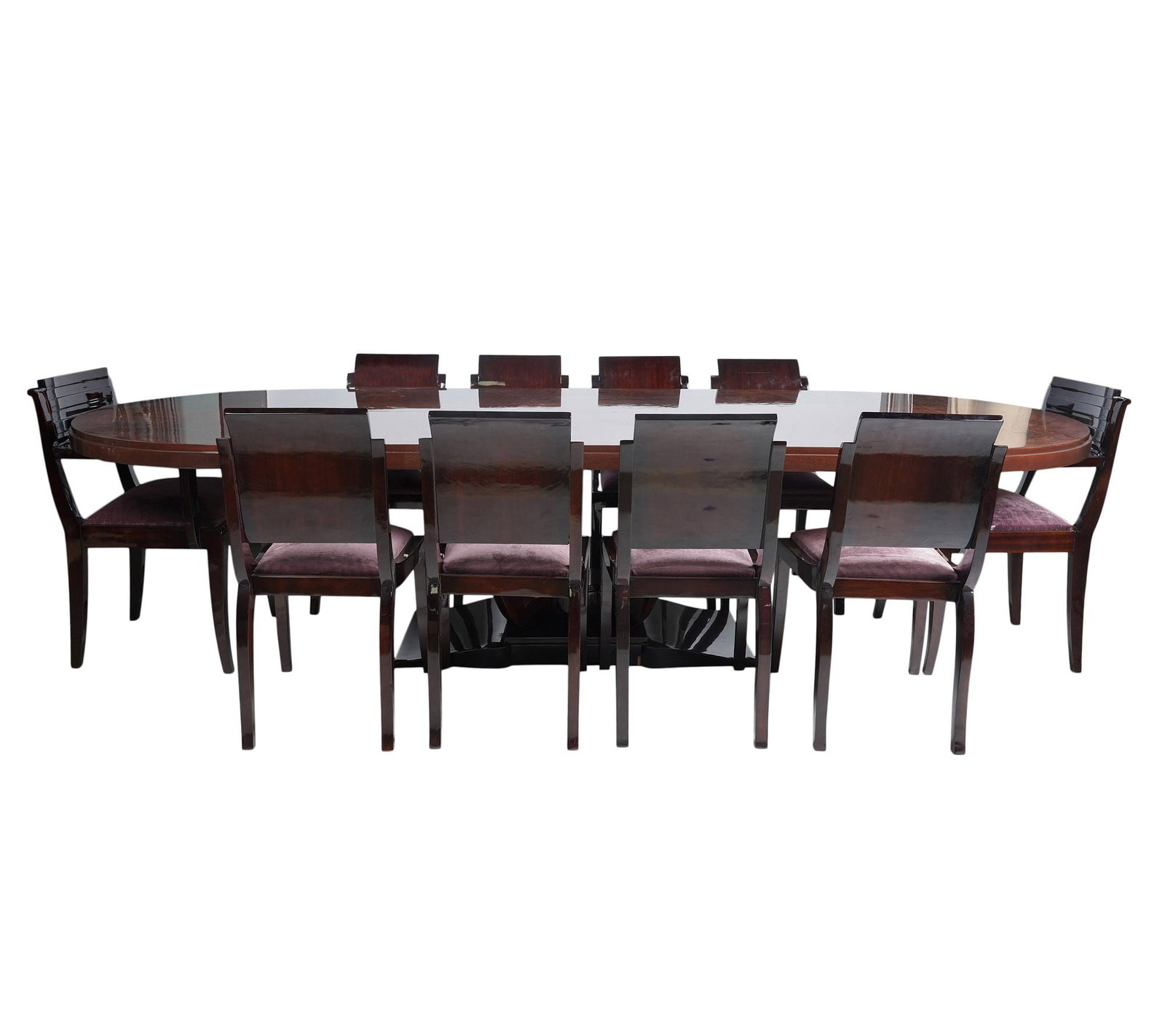 Deco Dining Table with Ten Chairs (1 of 19)