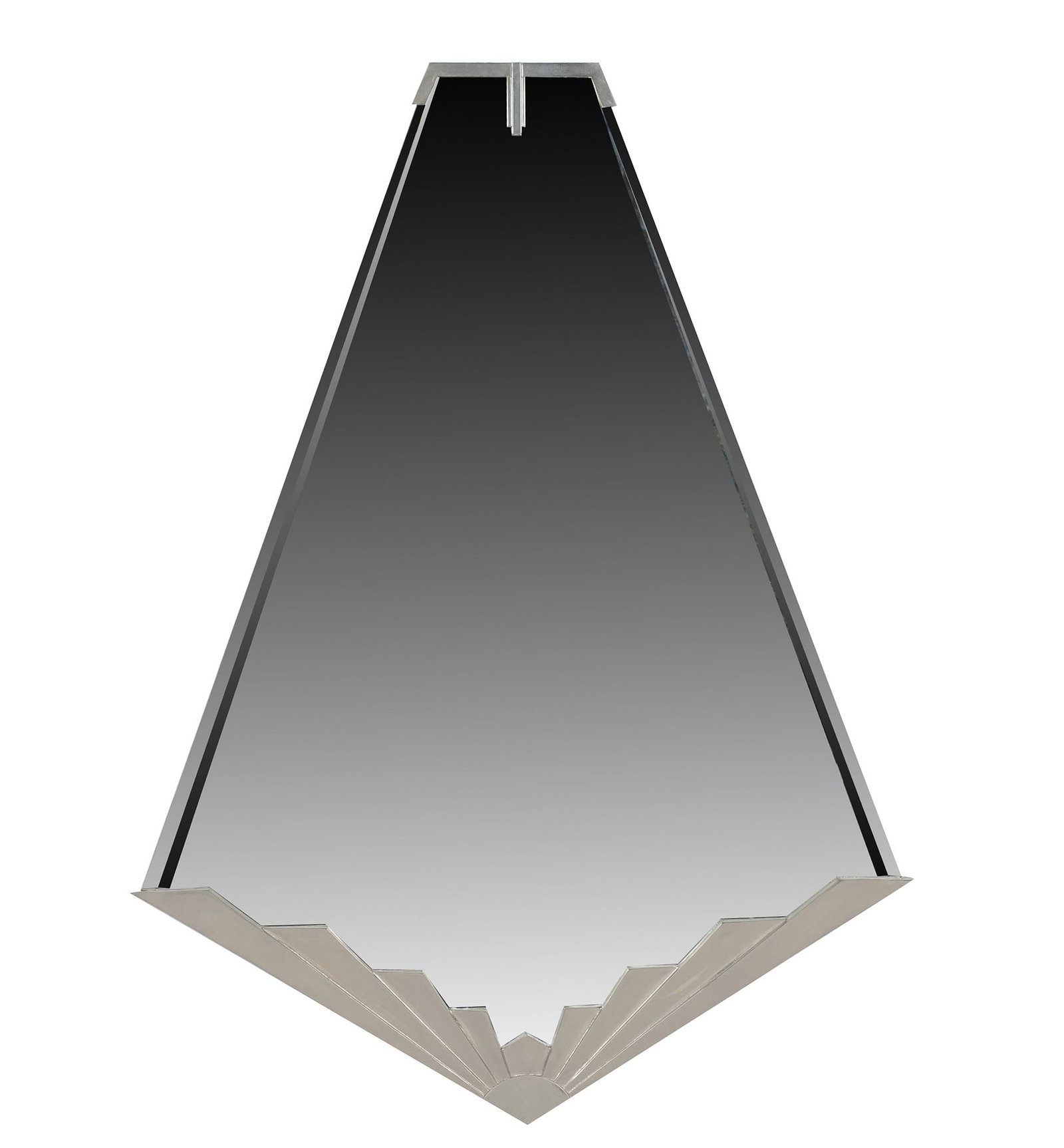 Schneider Art Deco Metal Frame Mirror: 45 x 33 in.