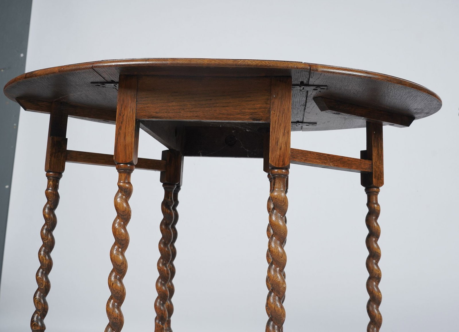 Two Assorted Turned Oak Side Tables - 10