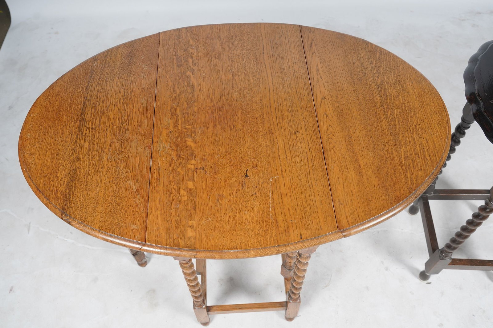 Two Assorted Turned Oak Side Tables - 11