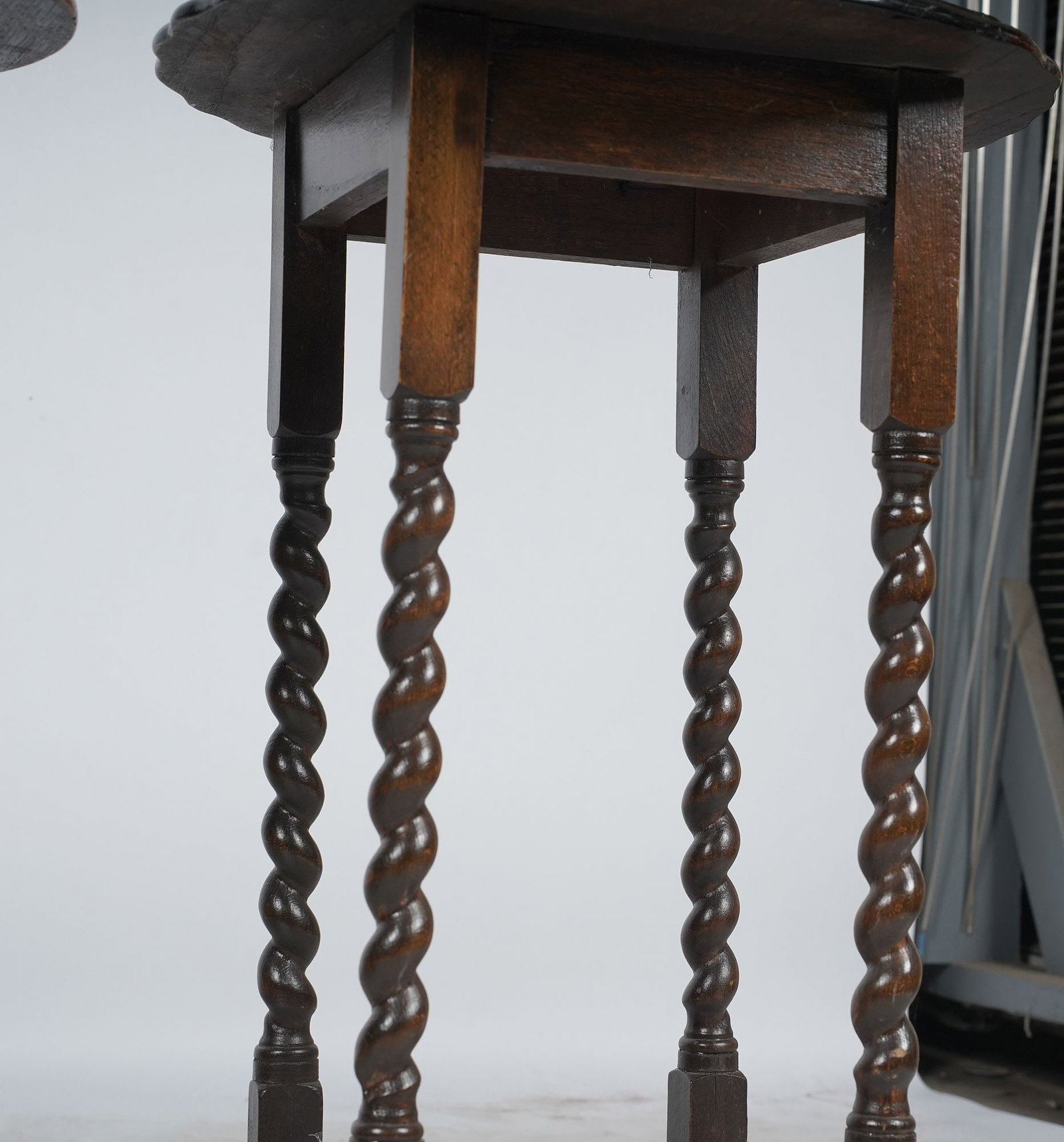 Two Assorted Turned Oak Side Tables - 8