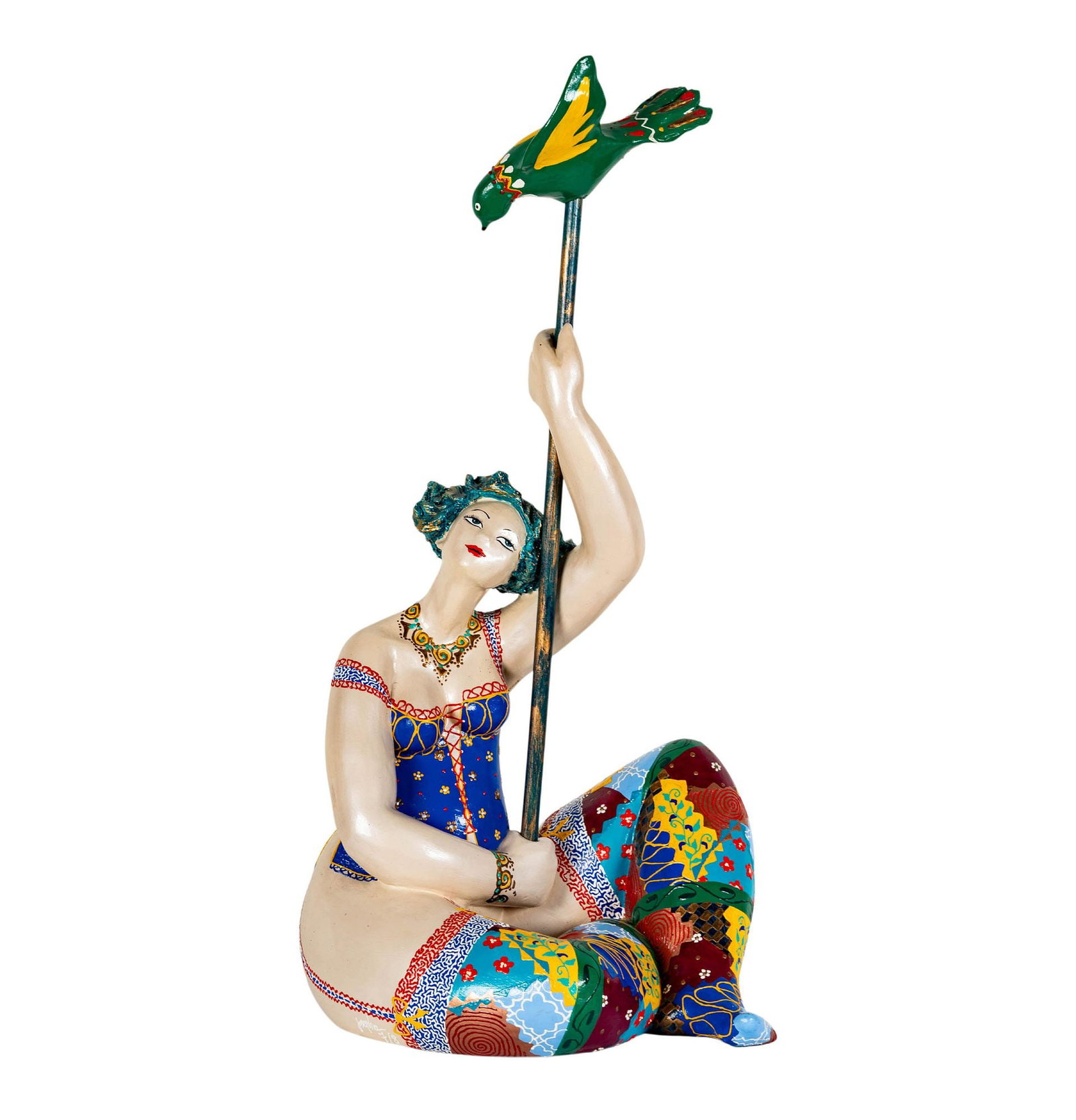 Josepha (French, b.1950), Seated Figure with Bird (1 of 15)