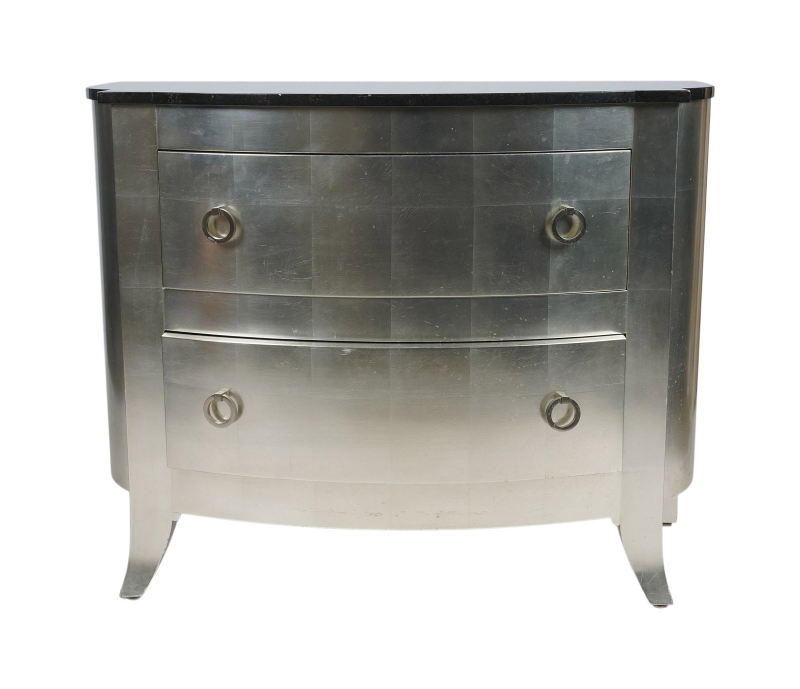 Modern Silvered Dresser: 34 1/2 x 43 x 20 3/4 in.