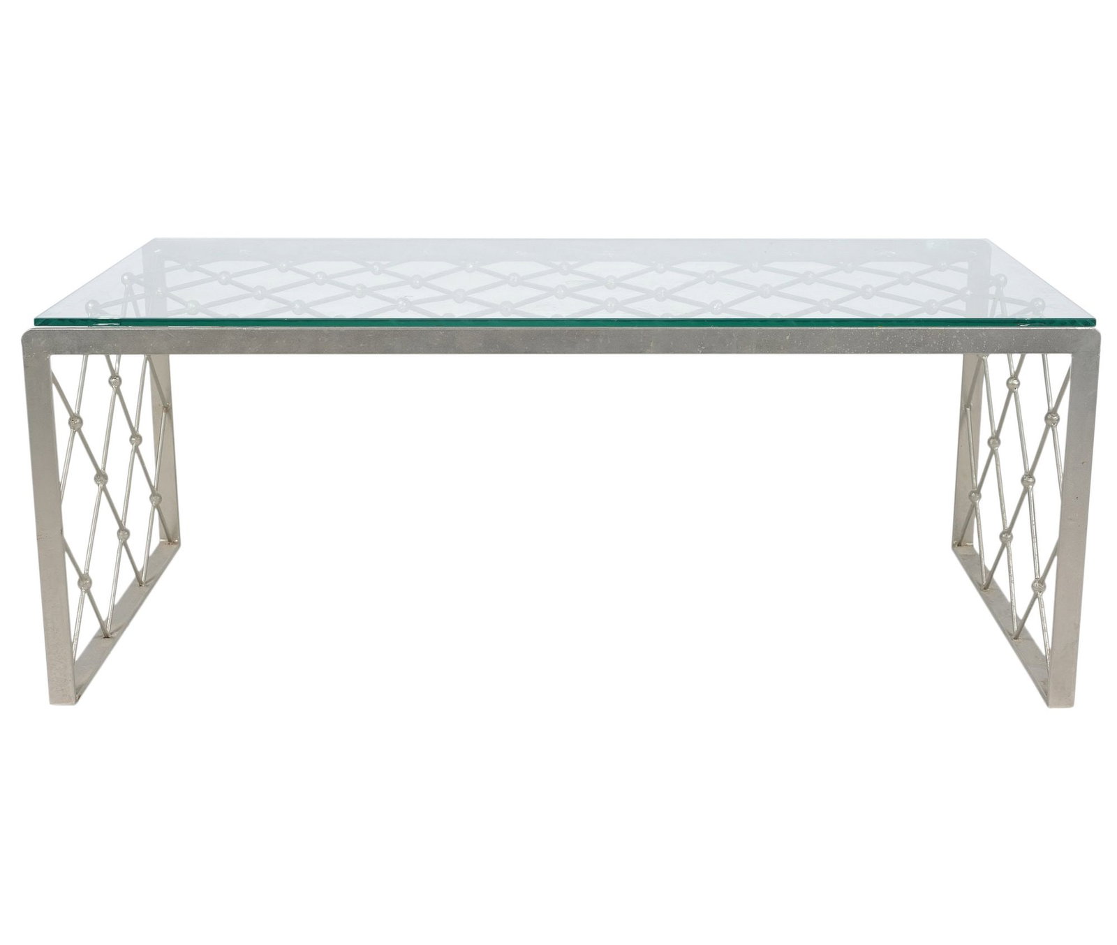 Modern Metal and Glass Coffee Table (1 of 10)