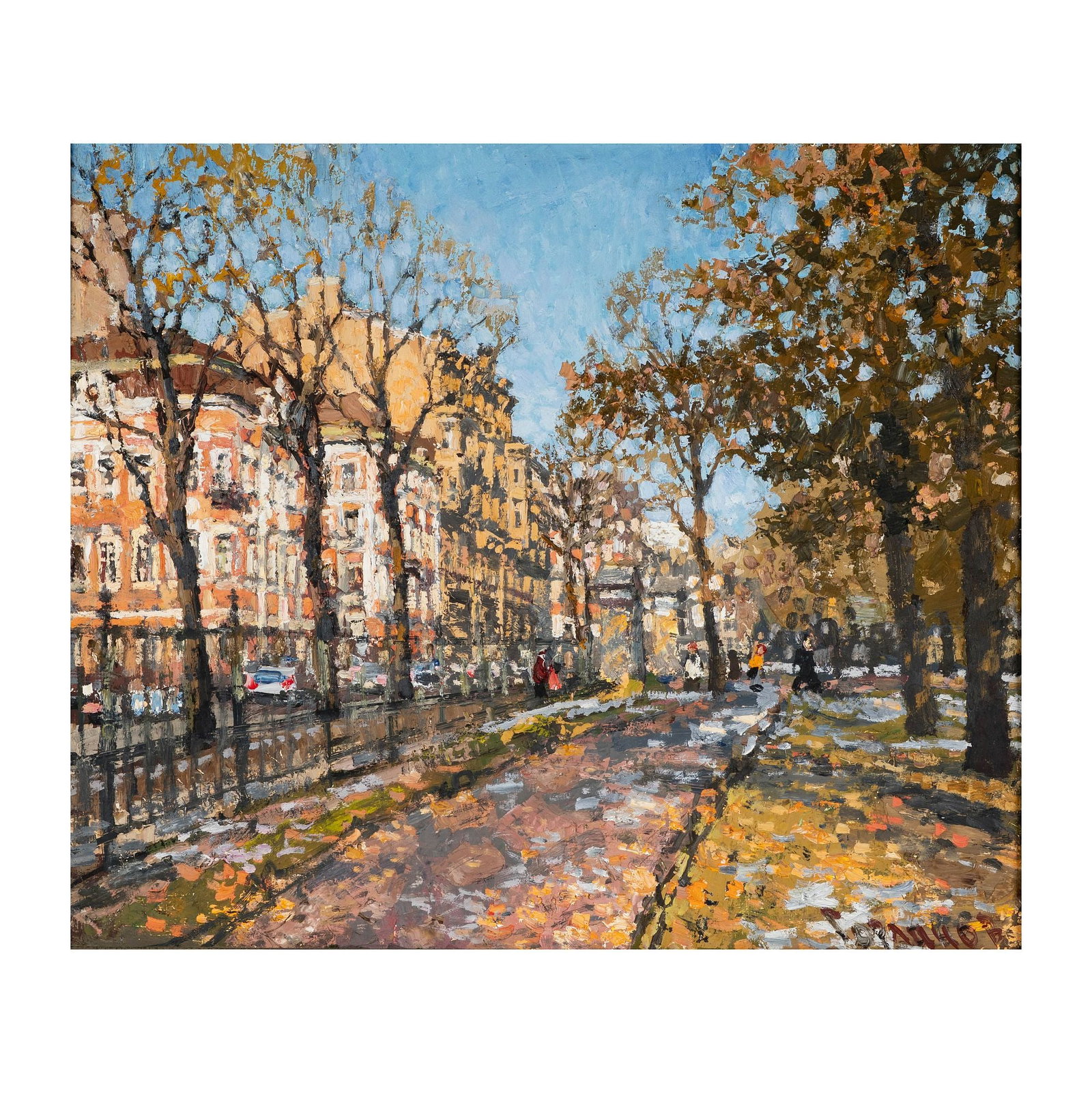 Andrian Viktorovich Gorlanov (Russian, b.1964), View of the Tauride Garden: oil on canvas, signed, canvas: 21 3/4 x 25 3/4 in., frame: 28 x 32 in.