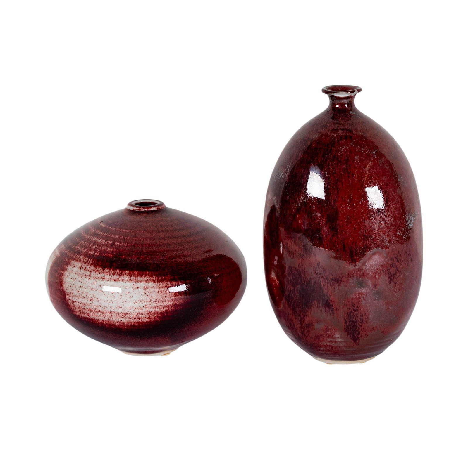 Vivika Heino (American, 1910-1995) and Otto Heino (American, 1915-2009), Two Red Glazed Vases (1 of 10)