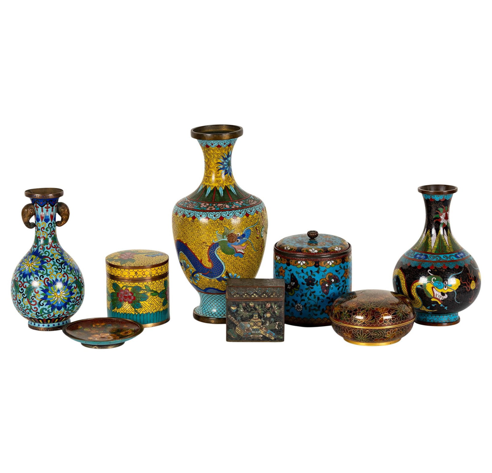 Collection of Cloisonne Table Articles (1 of 12)