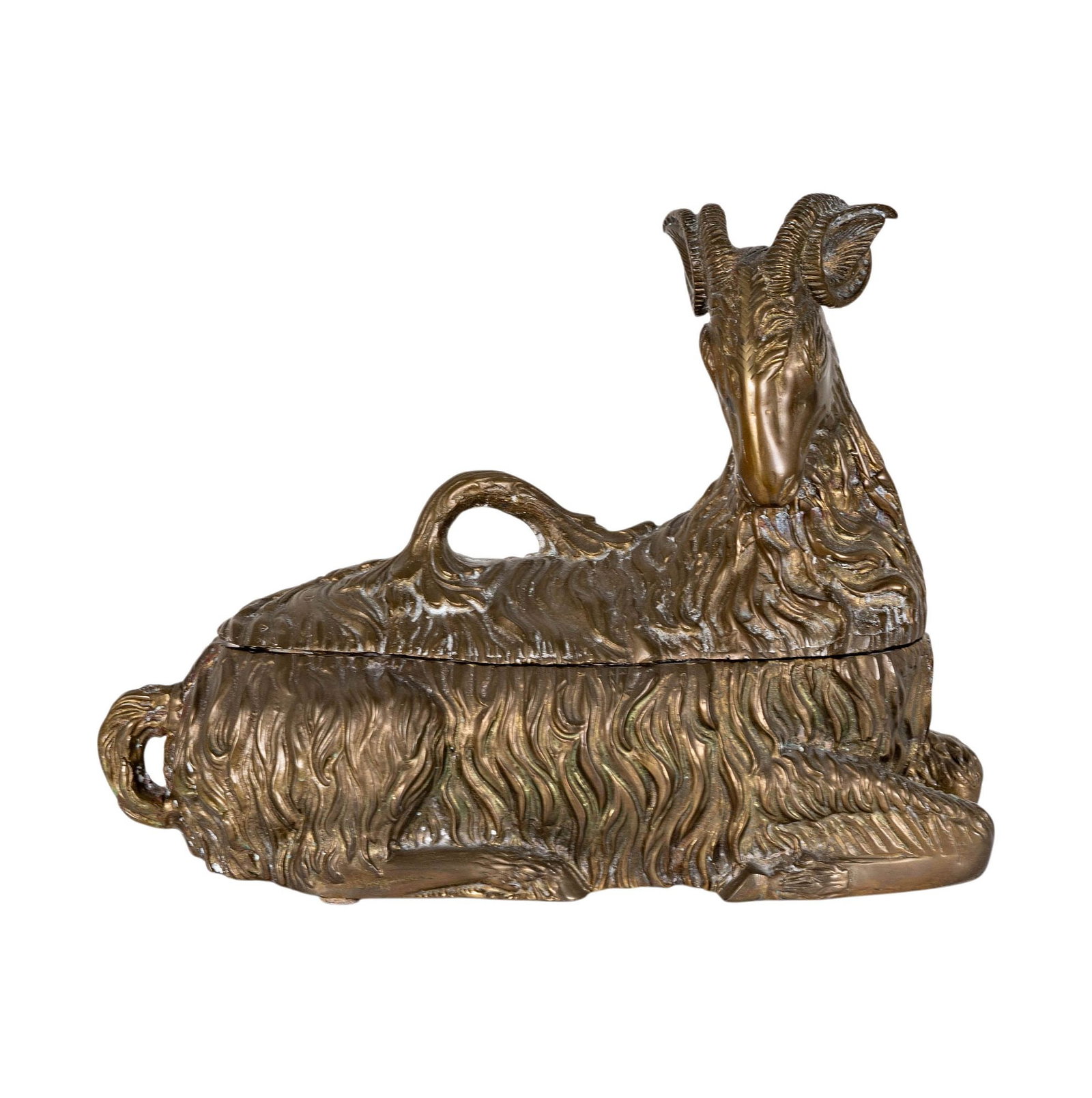 Gilt Bronze Ram Table Box (1 of 12)