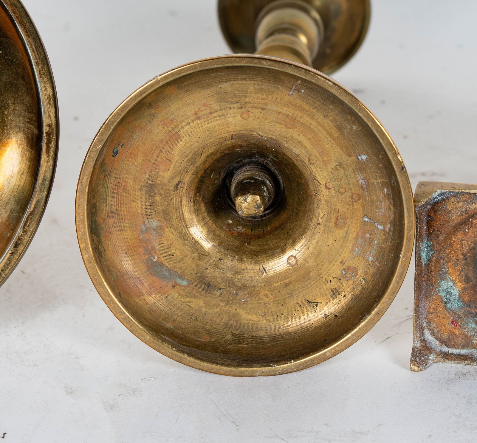 Six Assorted Brass Candlesticks - 11
