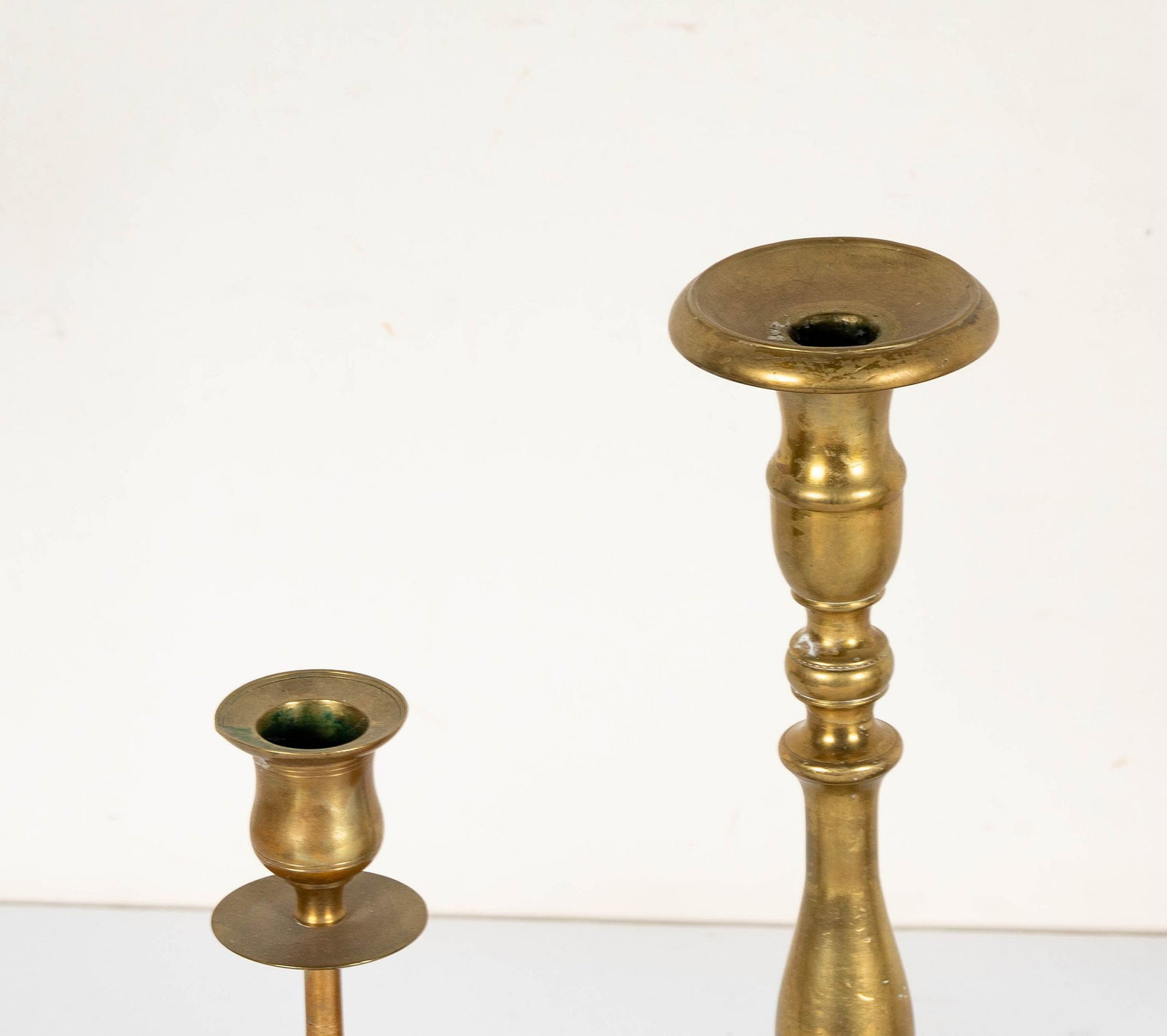 Six Assorted Brass Candlesticks - 4