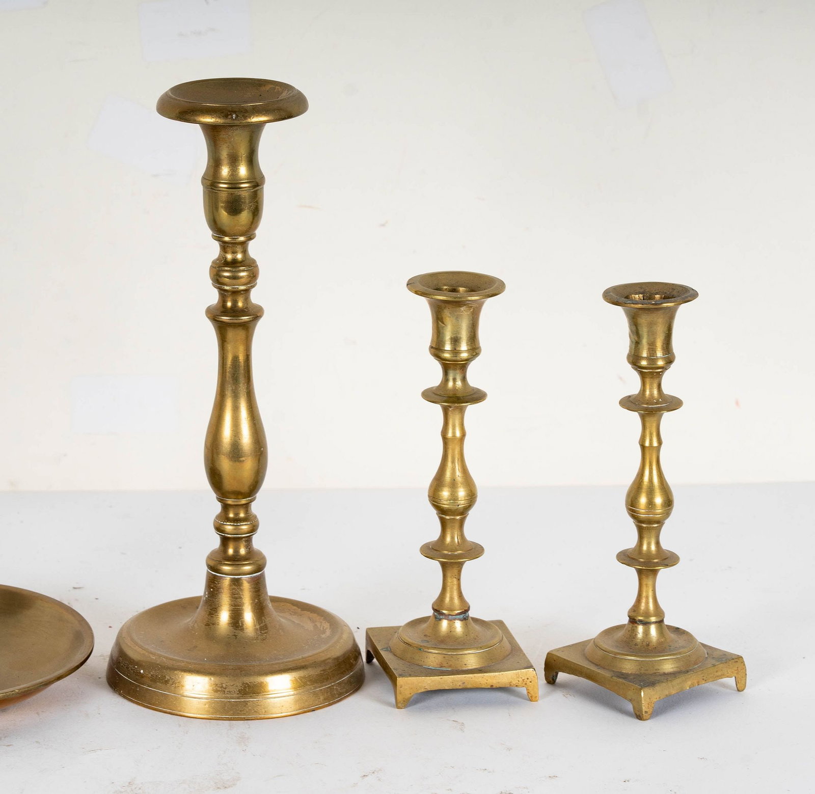 Six Assorted Brass Candlesticks - 7