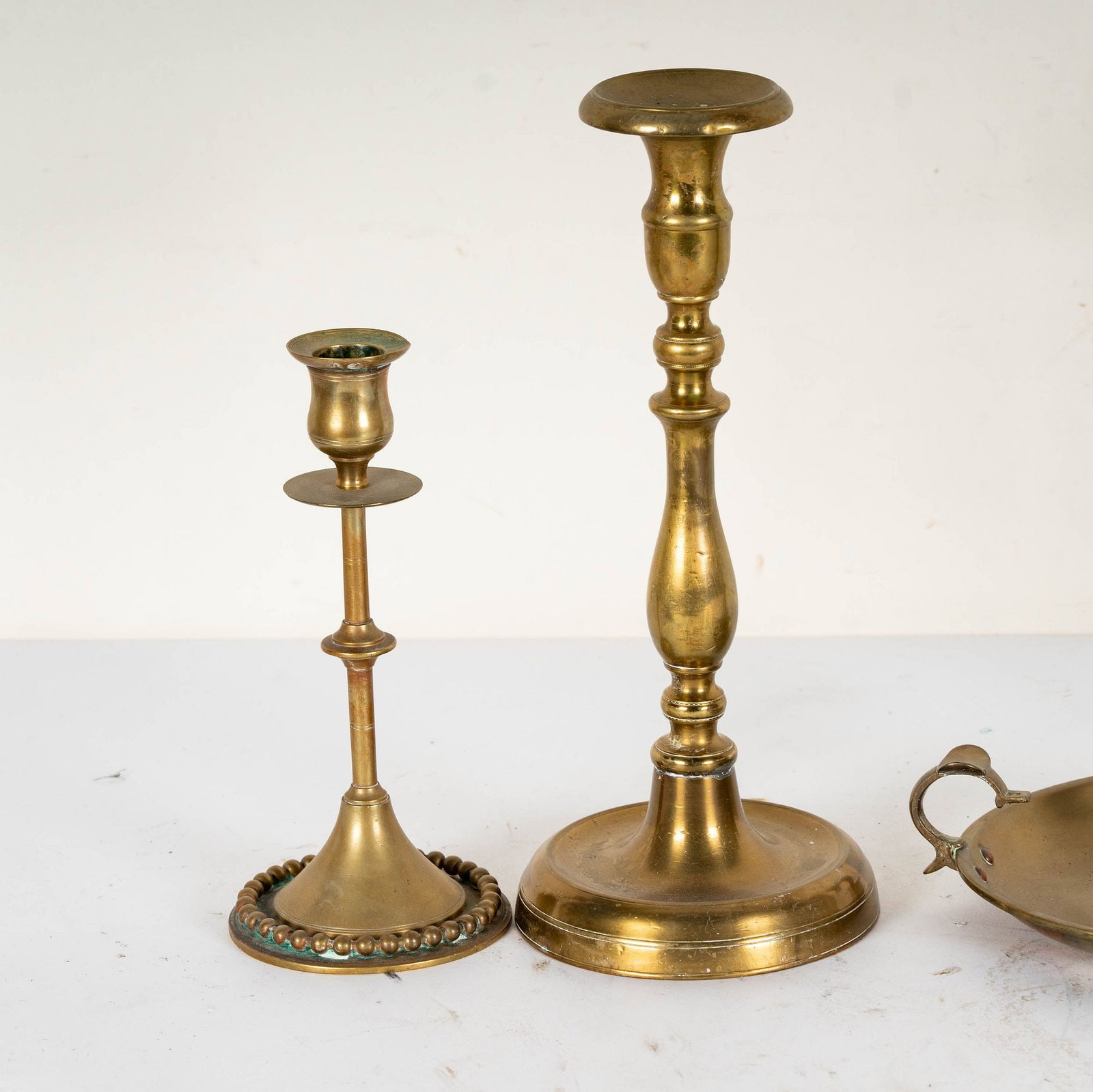 Six Assorted Brass Candlesticks - 9