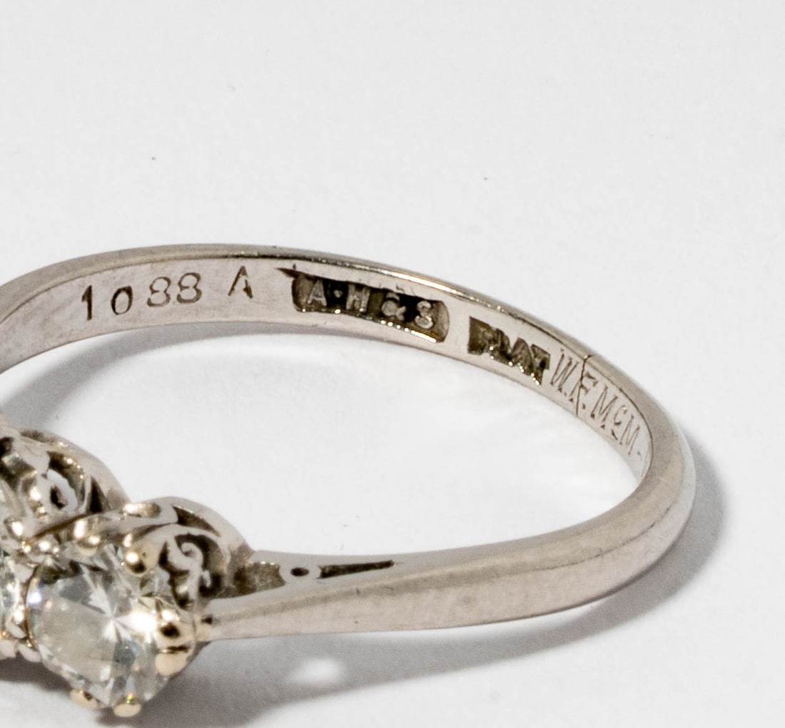 Platinum Diamond Ring - 3