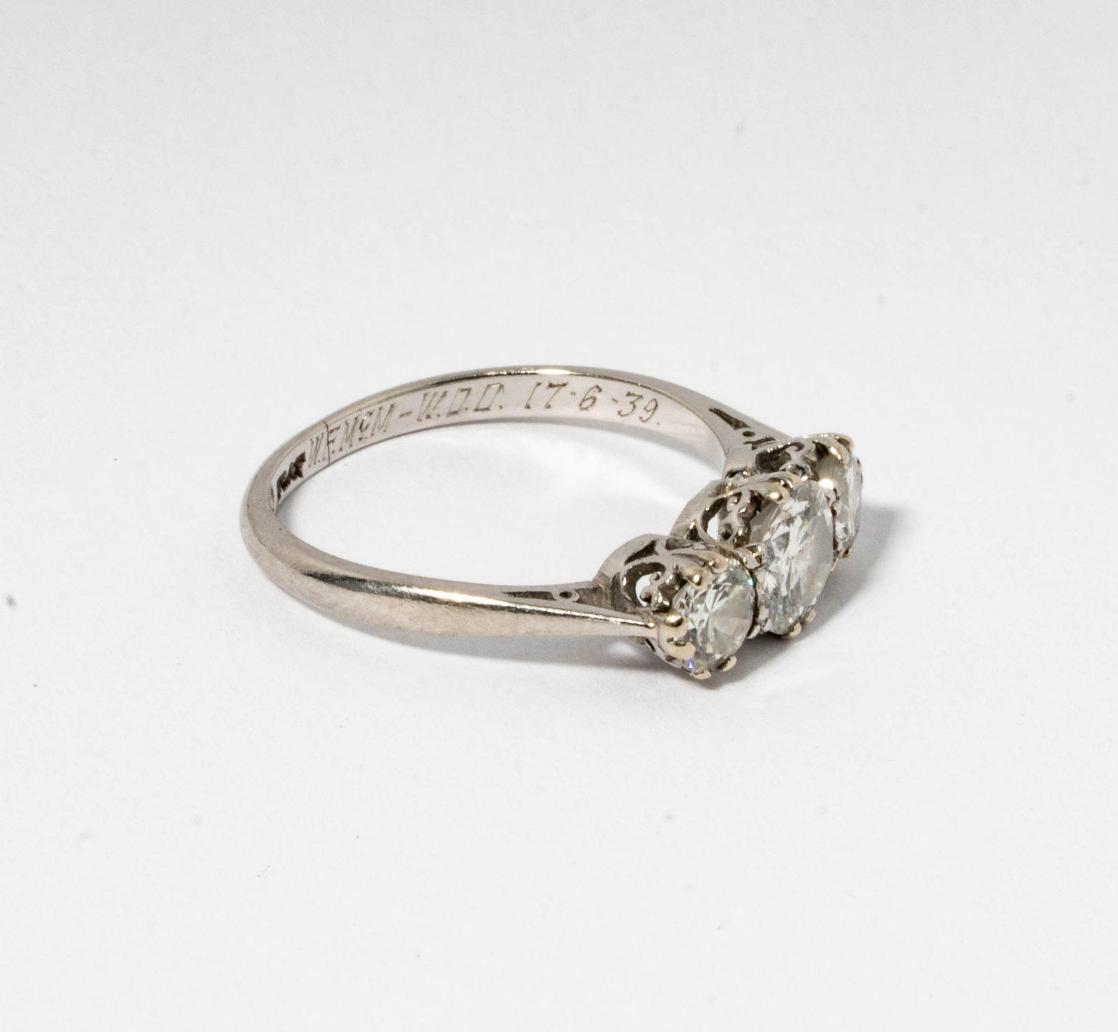 Platinum Diamond Ring - 7