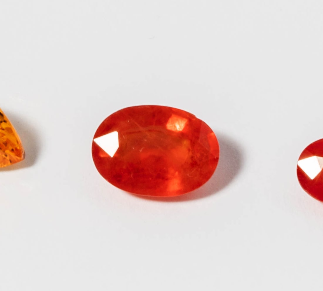 Three Beryllium Diffused Sapphires - 3