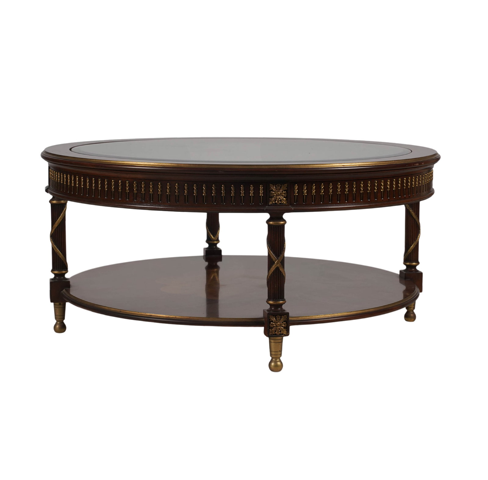 E.J. Victor Glass Inset Coffee Table (1 of 9)