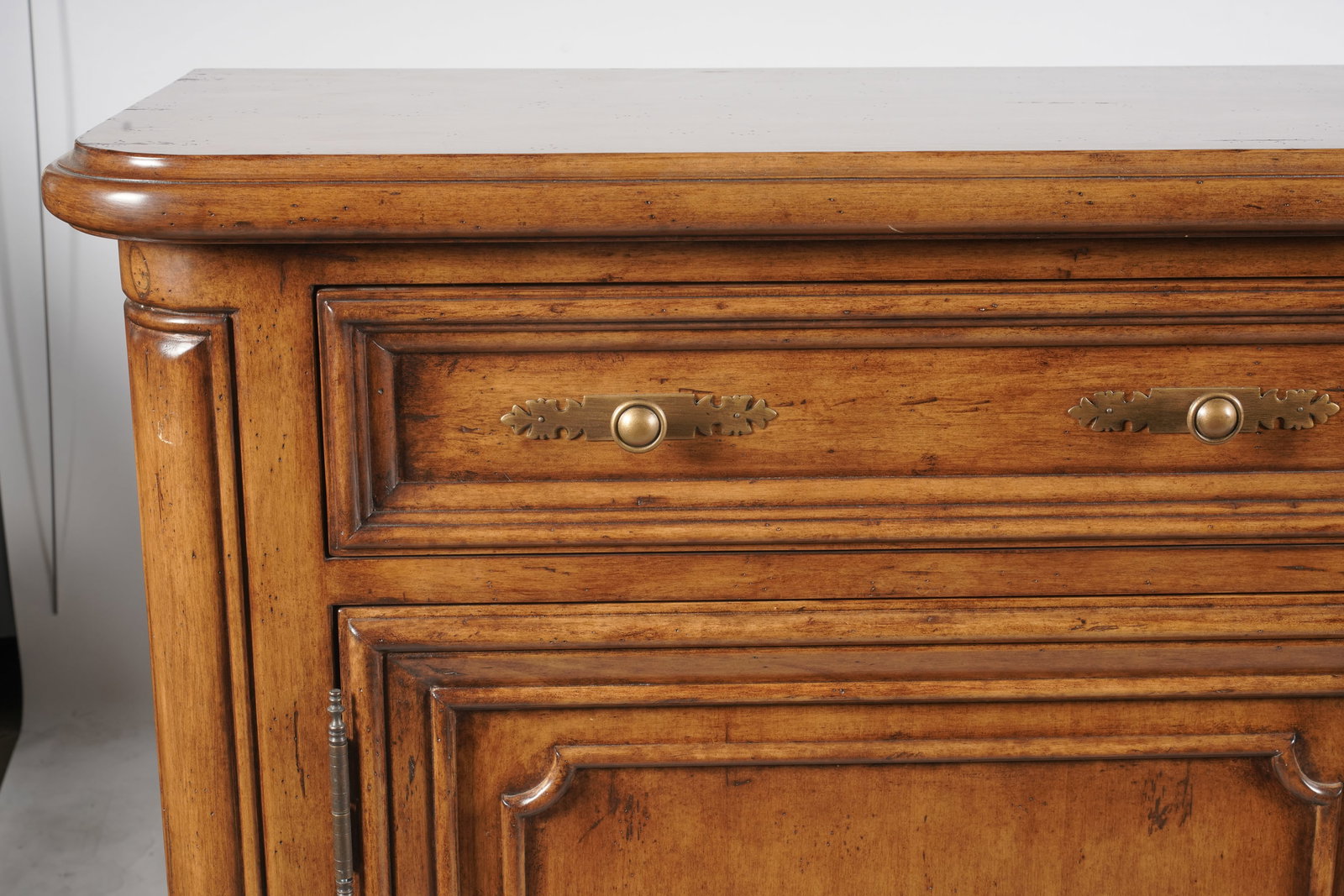 Contemporary Walnut Two-Door Buffet - 2