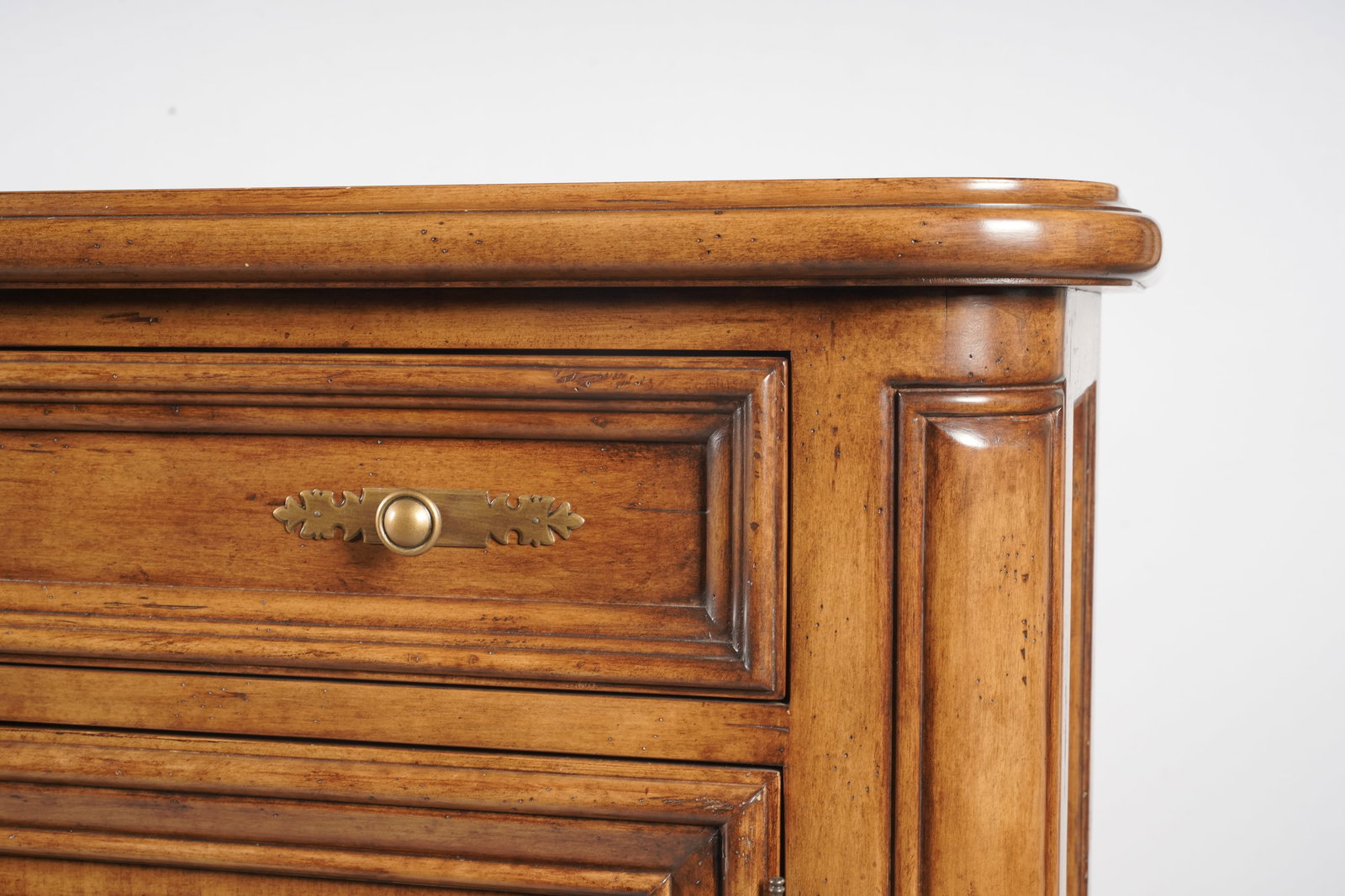 Contemporary Walnut Two-Door Buffet - 4