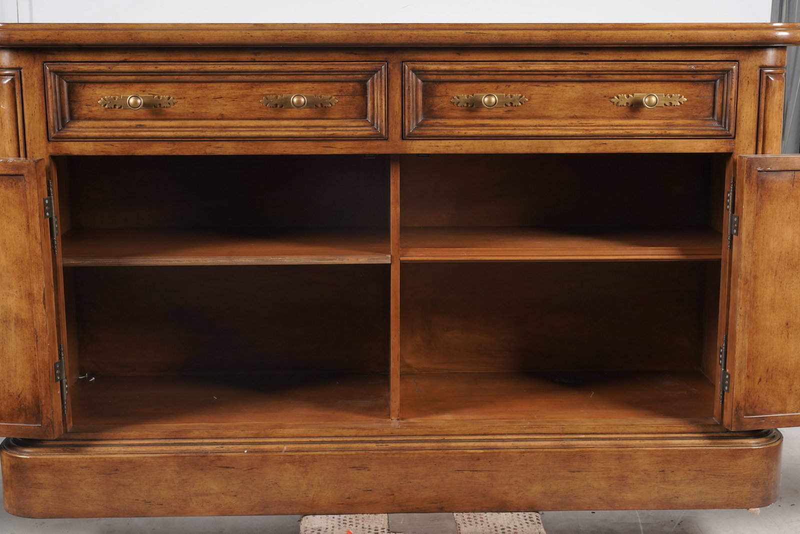 Contemporary Walnut Two-Door Buffet - 7