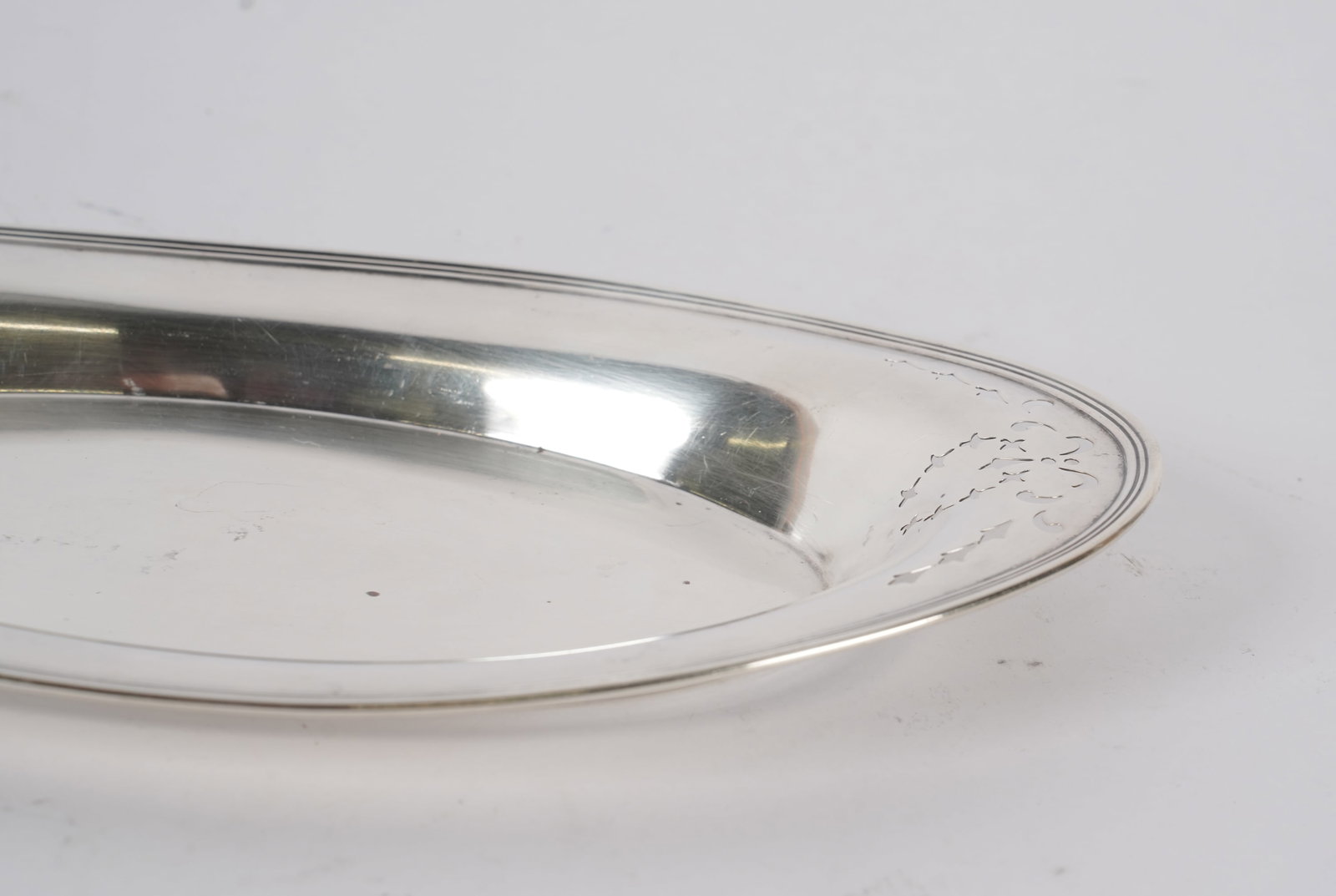Two Sterling Silver Bread Trays - 2