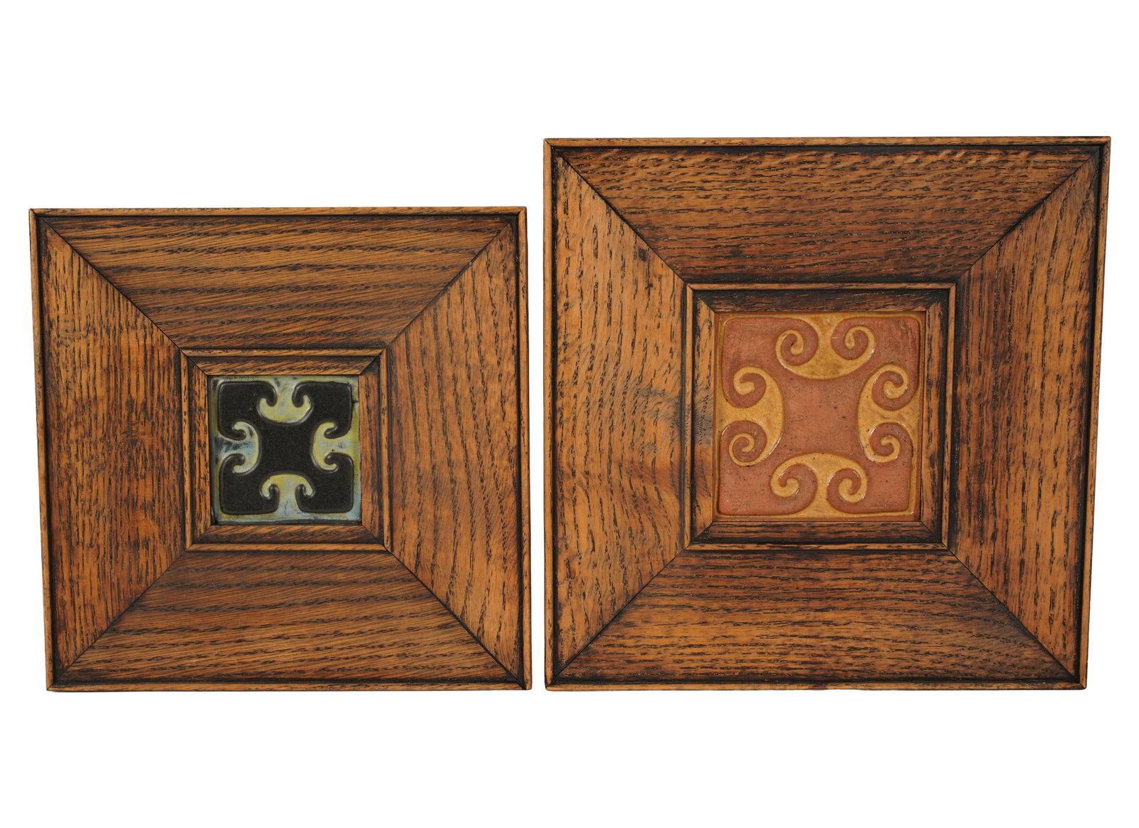 Two Framed Batchelder Tiles (1 of 8)