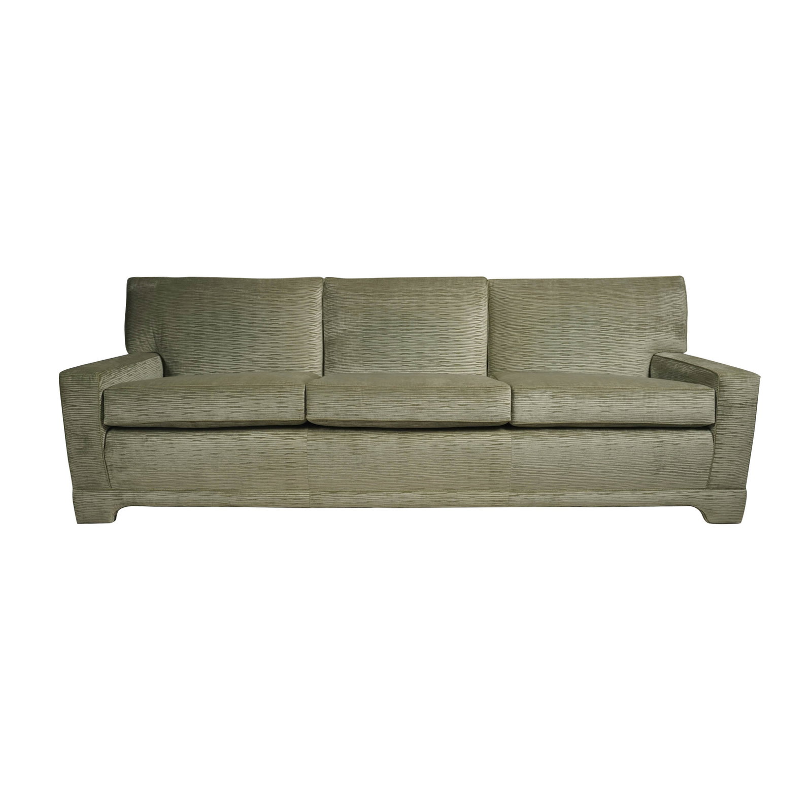 Contemporary Green Upholstered Sofa (1 of 9)