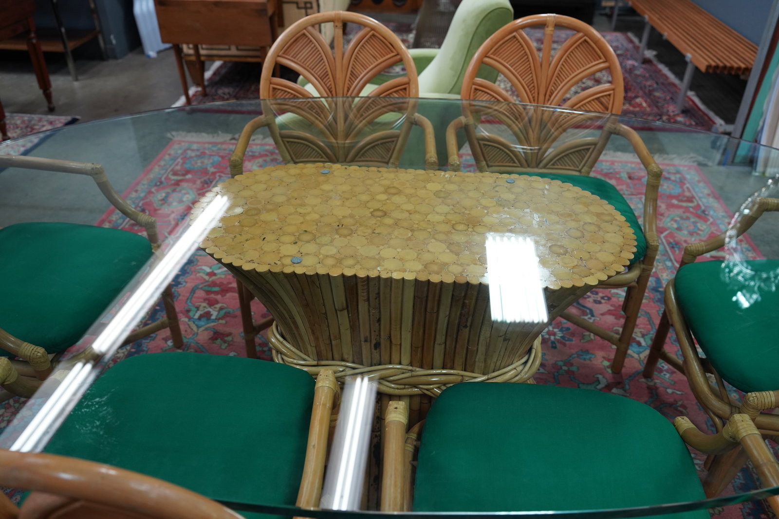 Rattan Dining Set - 8
