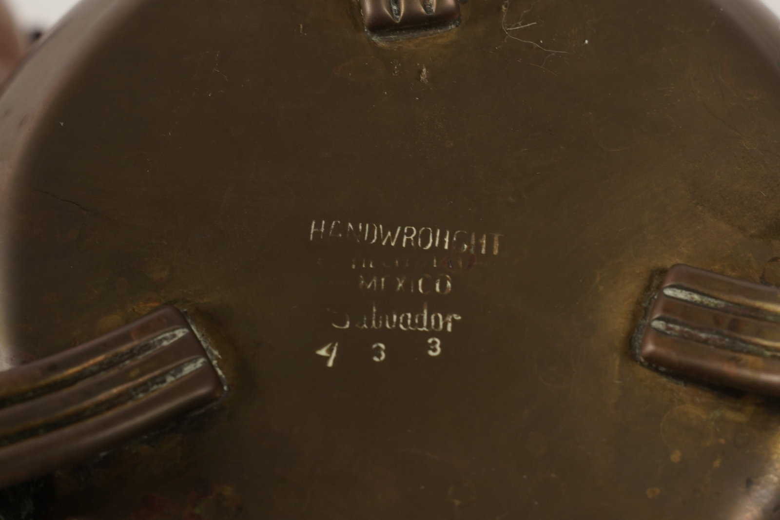 Two Embossed Copper Mexican Table Items - 10