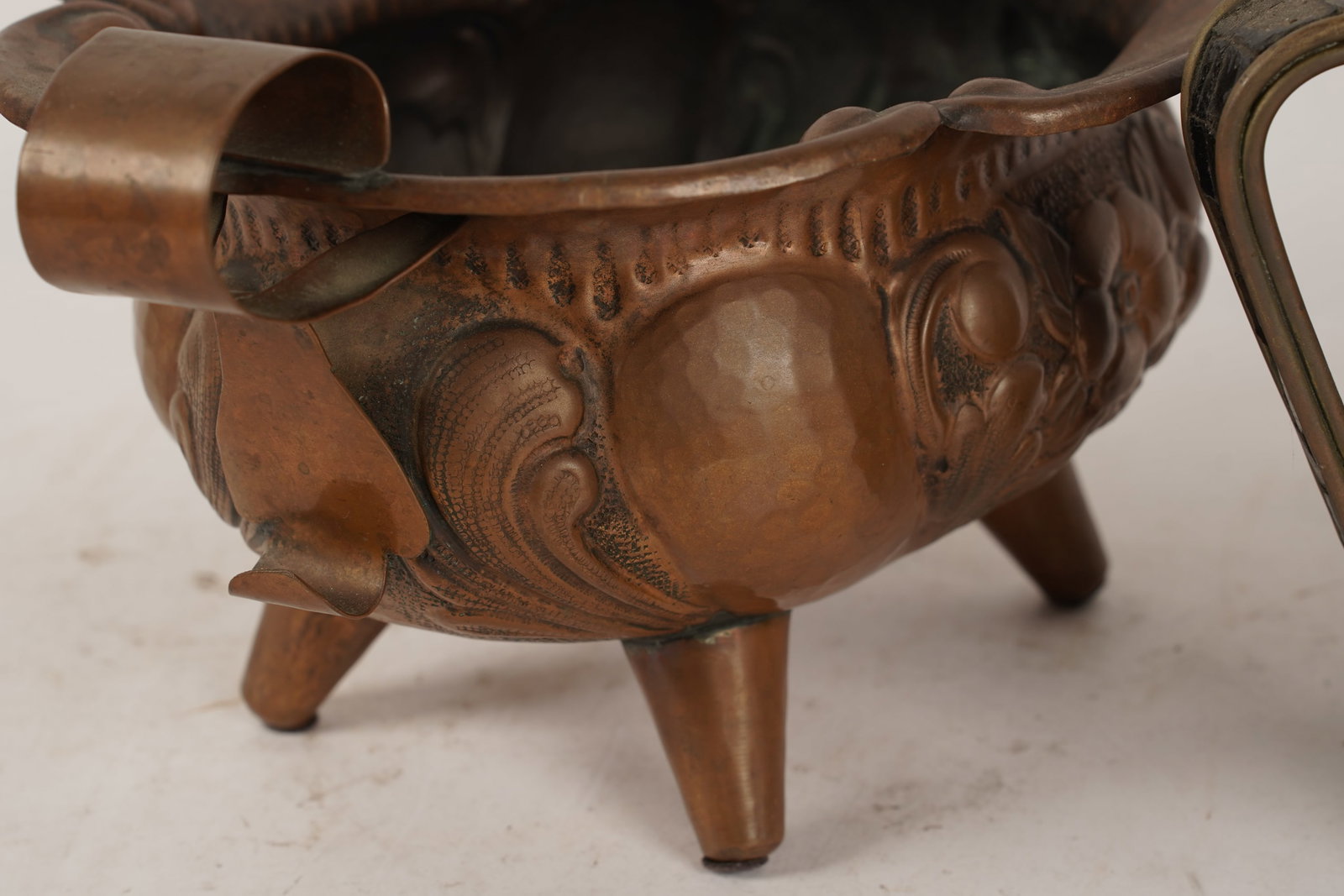 Two Embossed Copper Mexican Table Items - 9