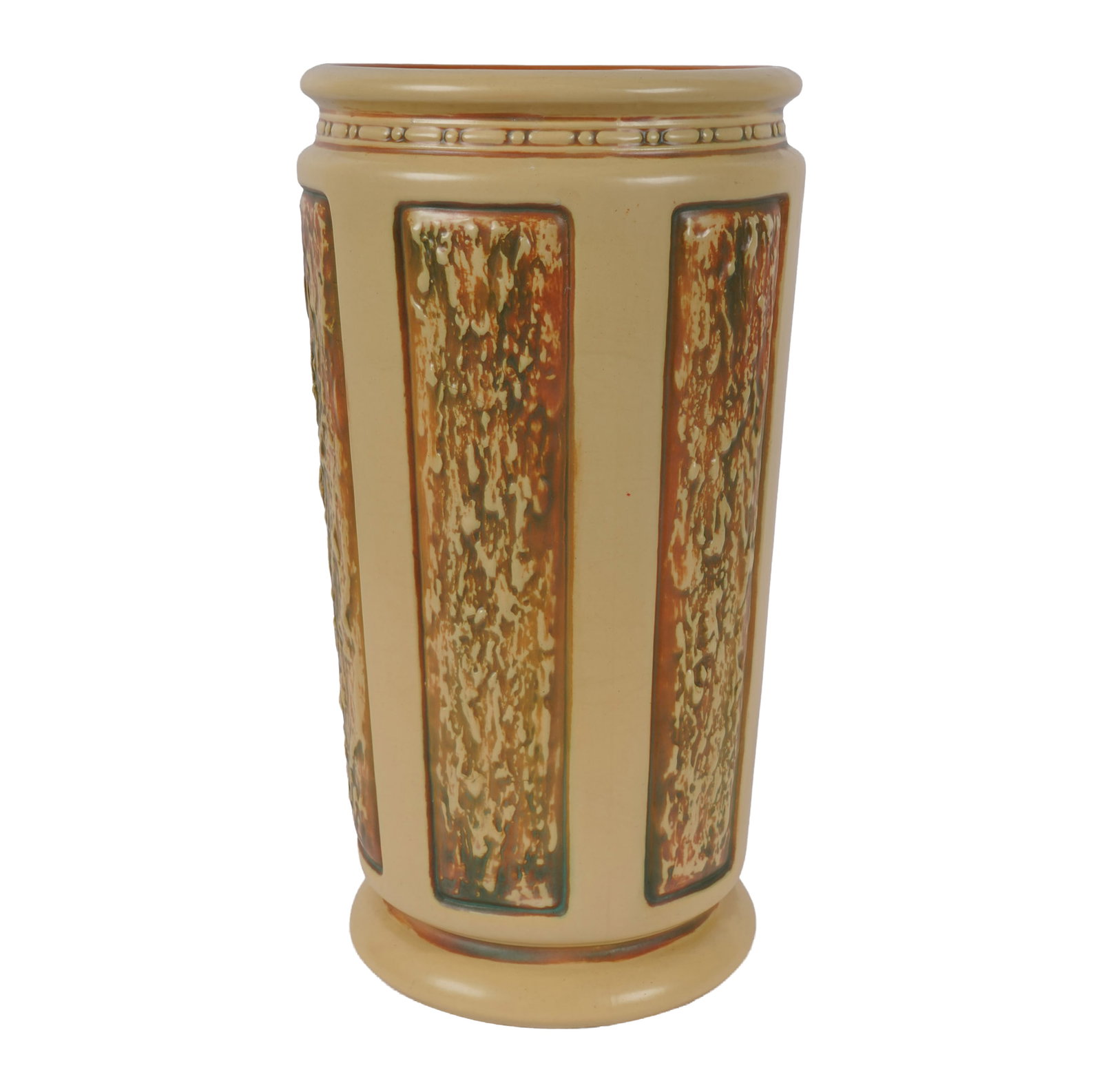 A Roseville Umbrella Stand: 18 1/2 x 9 1/2 in.