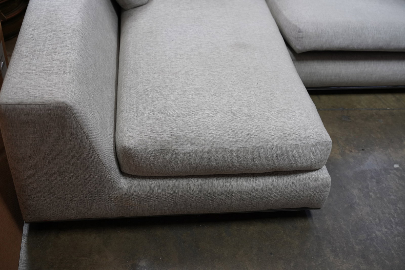 Minotti Chrome Base Sectional Sofa - 8