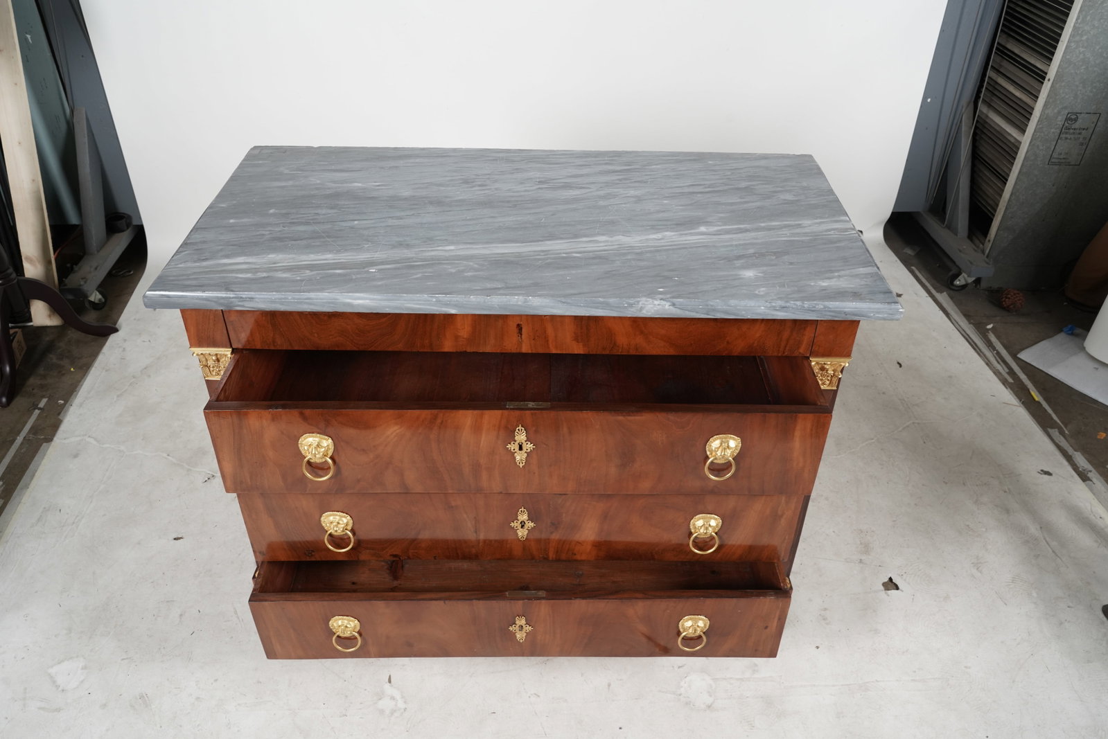 An Empire-Style Marble-Top Commode - 10