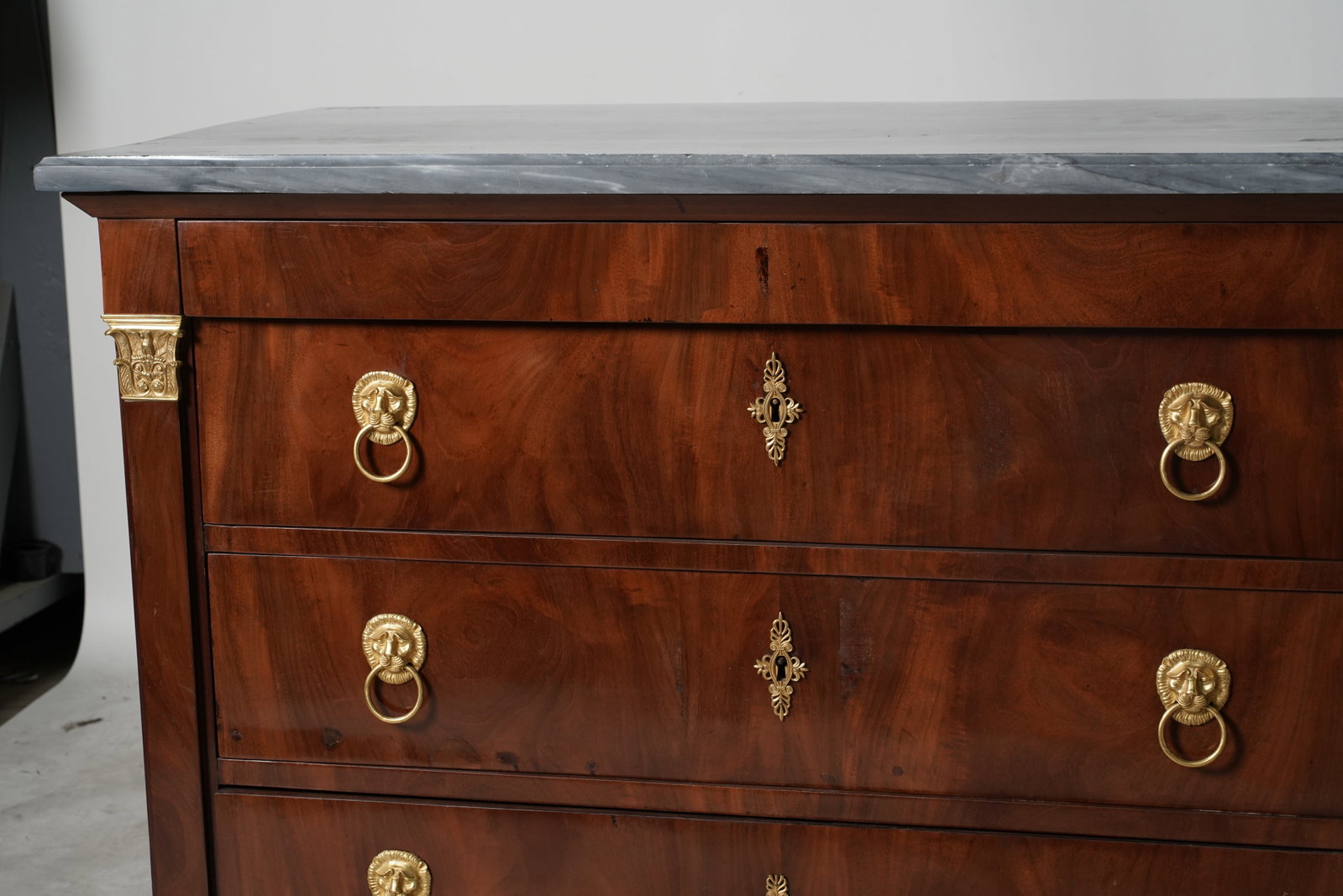 An Empire-Style Marble-Top Commode - 3