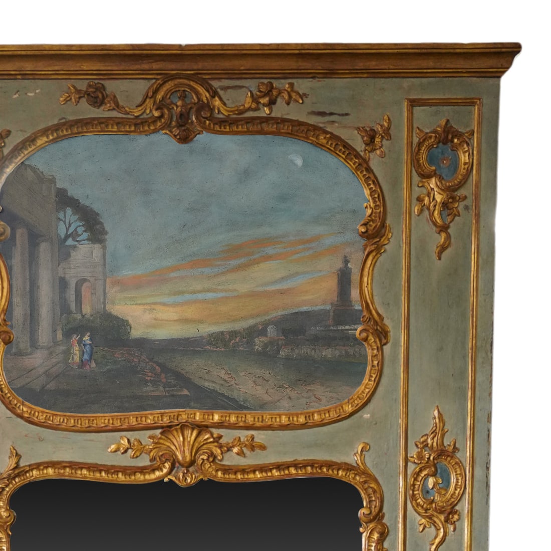 Italian Painted Console and Mirror - 4