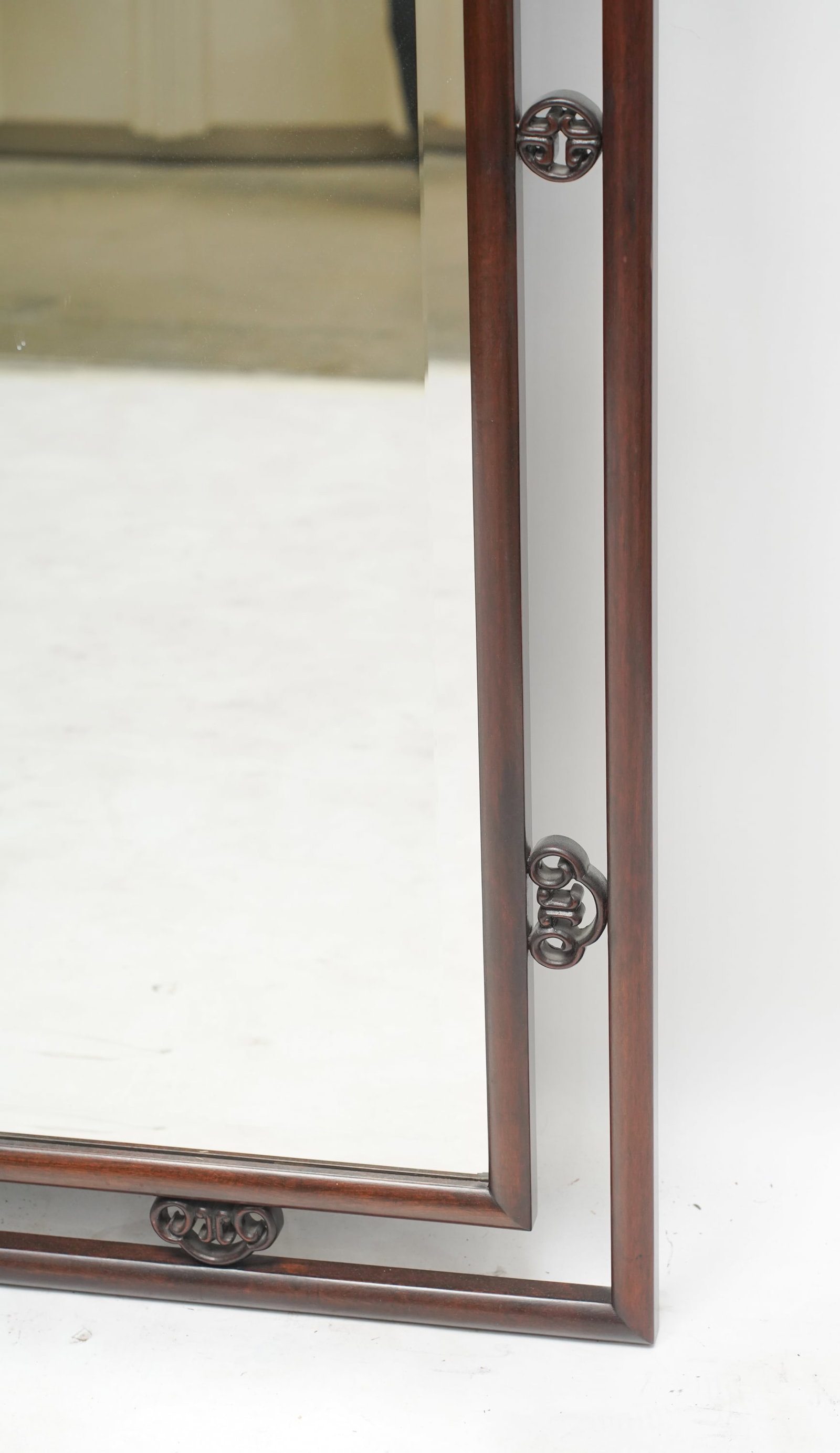 Asian Style Teak Mirror - 3