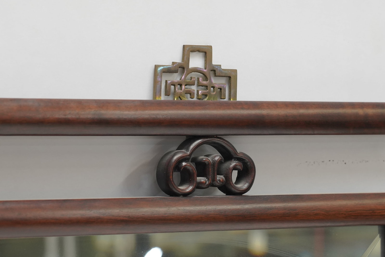 Asian Style Teak Mirror - 7
