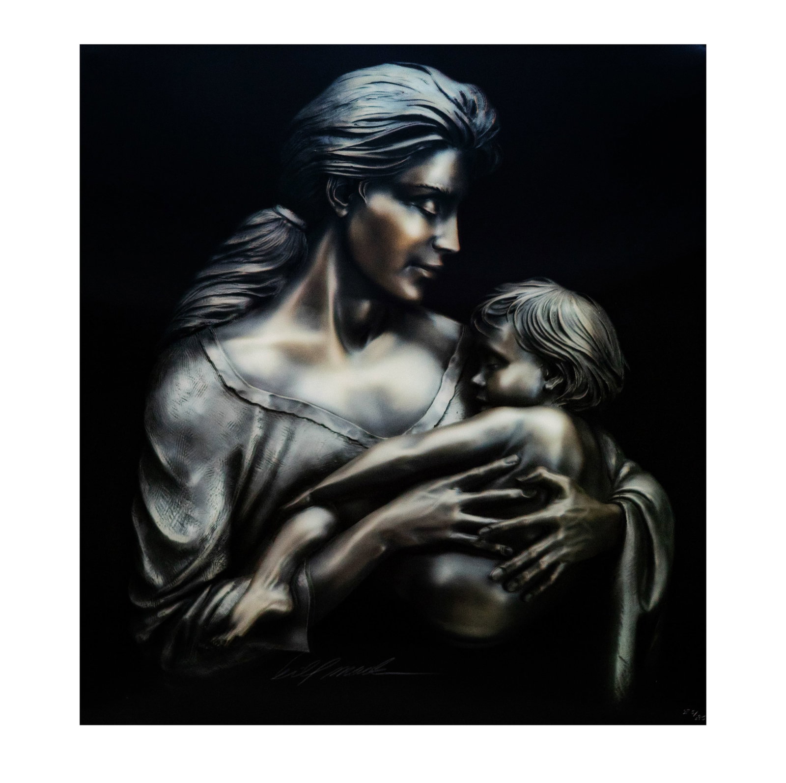 Bill Mack ( B. 1949), Devotion: virtual relief, signed, sight: 25 12 x 23 1/4 in frame: 34 1/2 x 32 1/2
