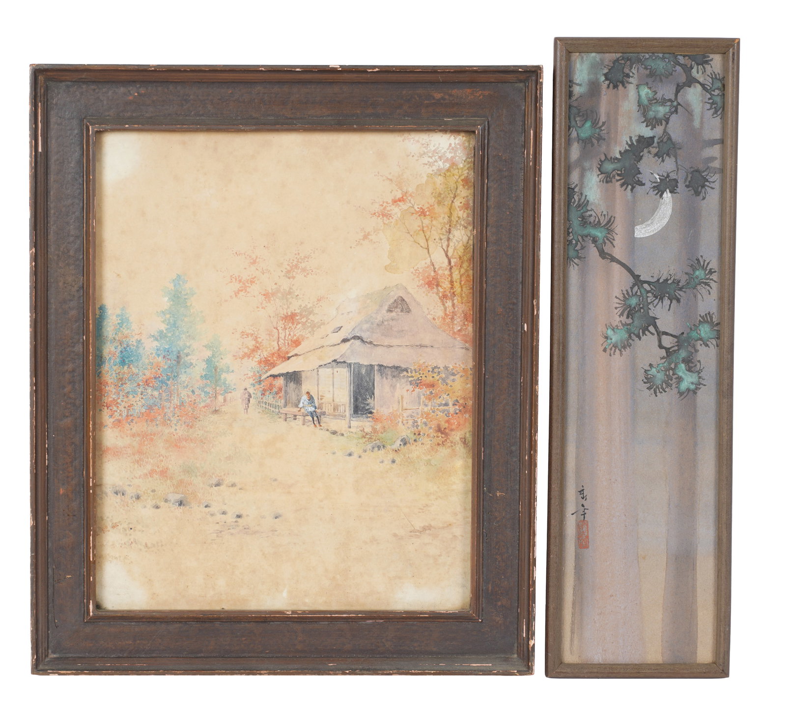 Two Japanese Meiji Period Paintings (1 of 5)