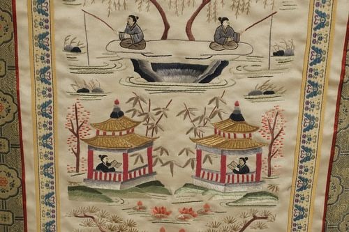 Three Chinese Framed Textiles - 11