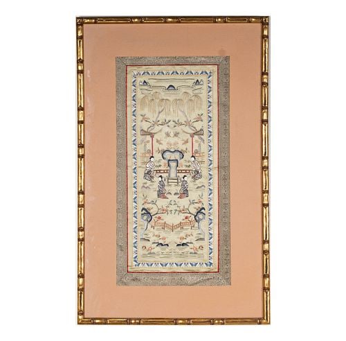 Three Chinese Framed Textiles - 16