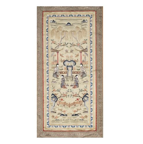 Three Chinese Framed Textiles - 17